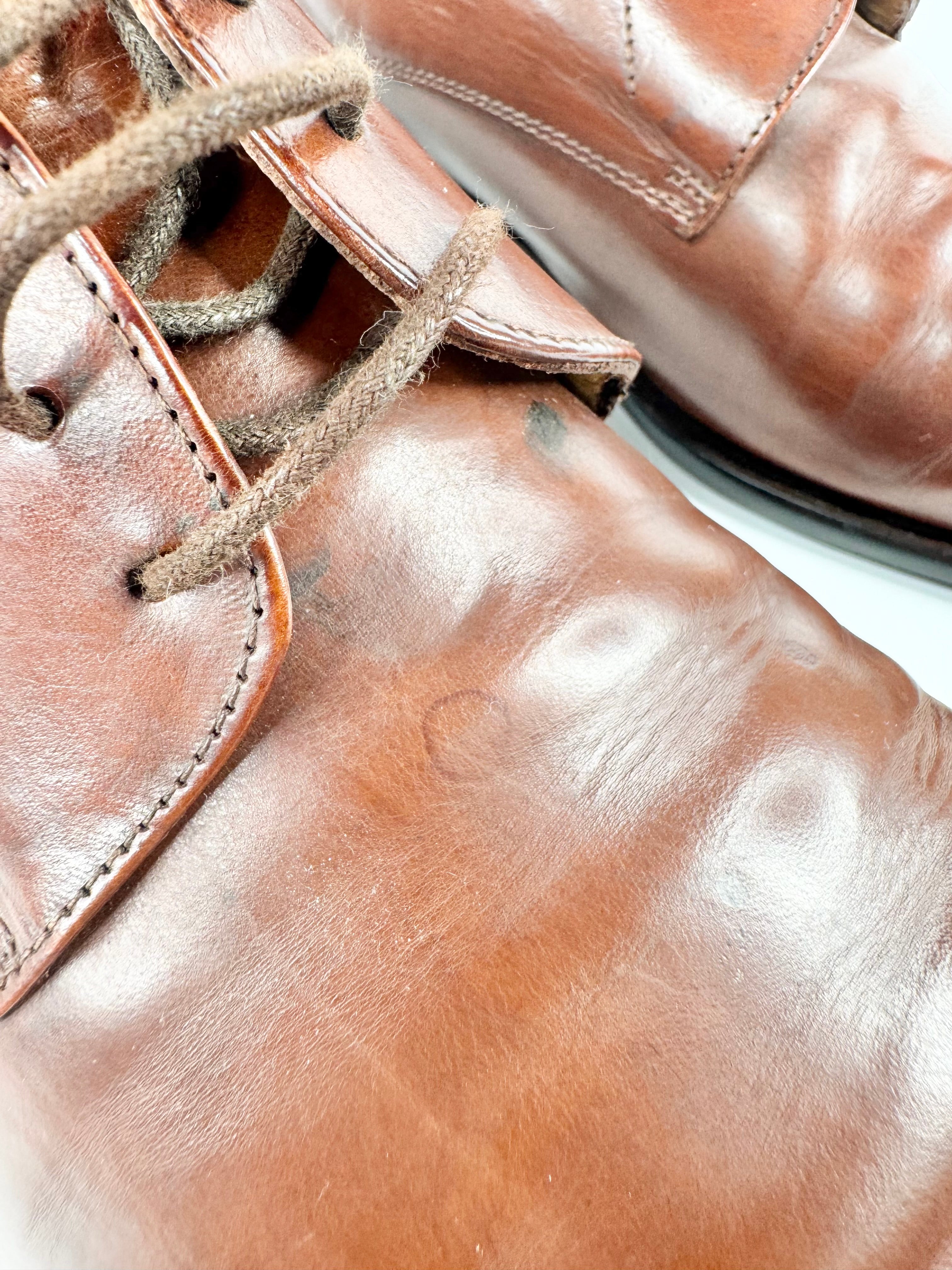 Mario Fagni Deep Tan Lace Ups - EU43.5