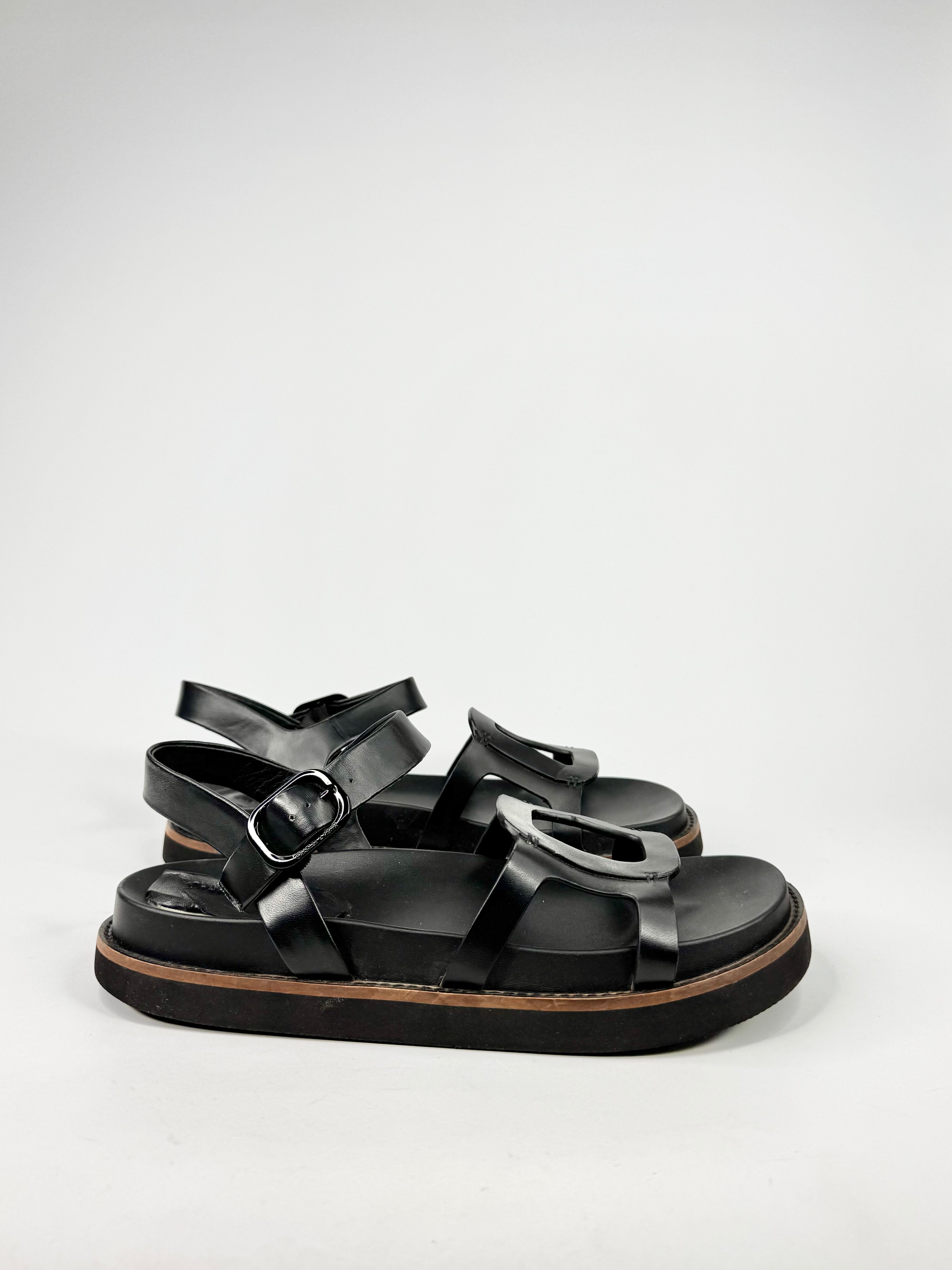 Charles & Keith Black Open Toe Sandals - EU41