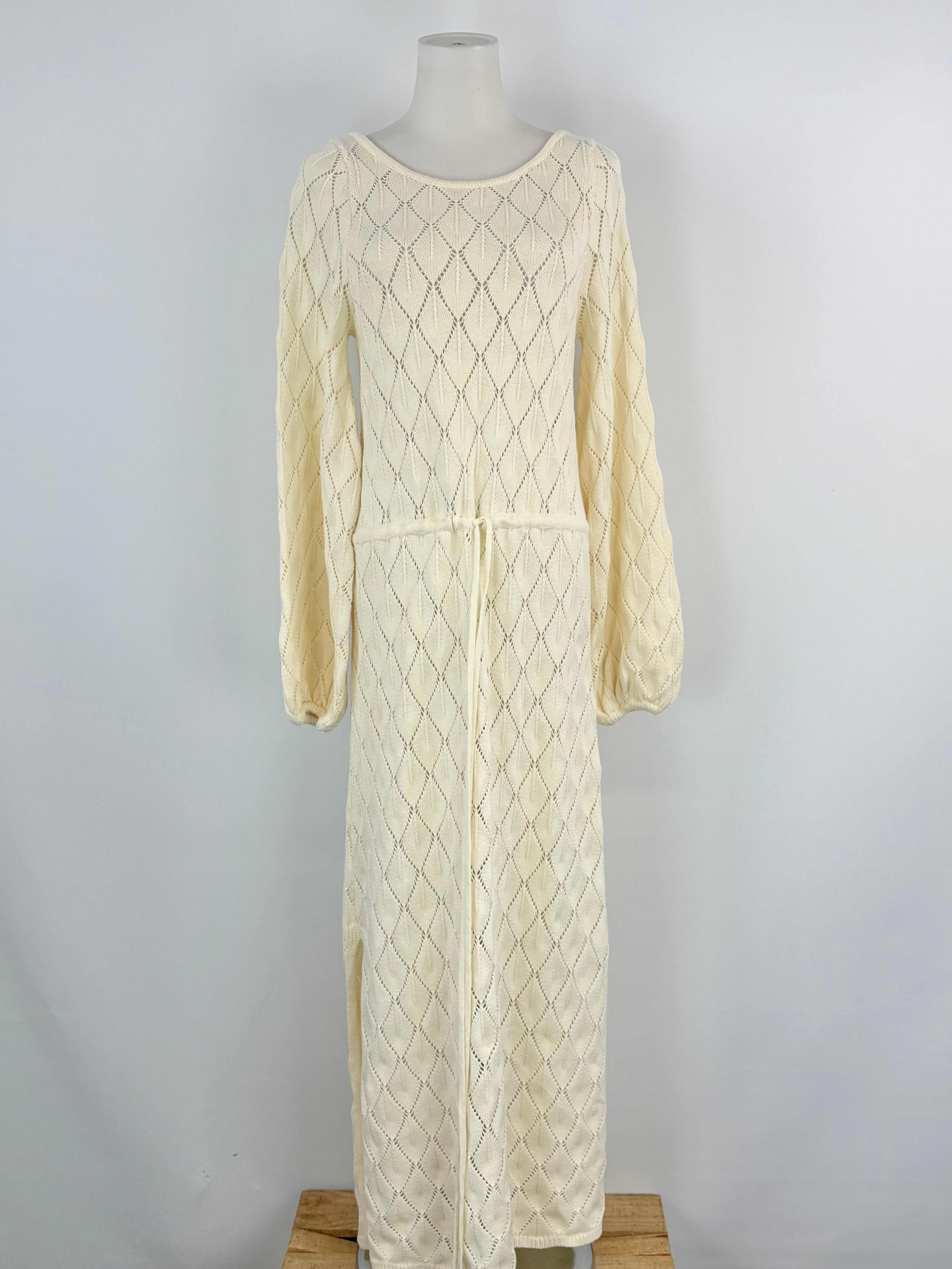 Kivari Ivory 'Claudia' Scoop Back Knit Dress - AU10
