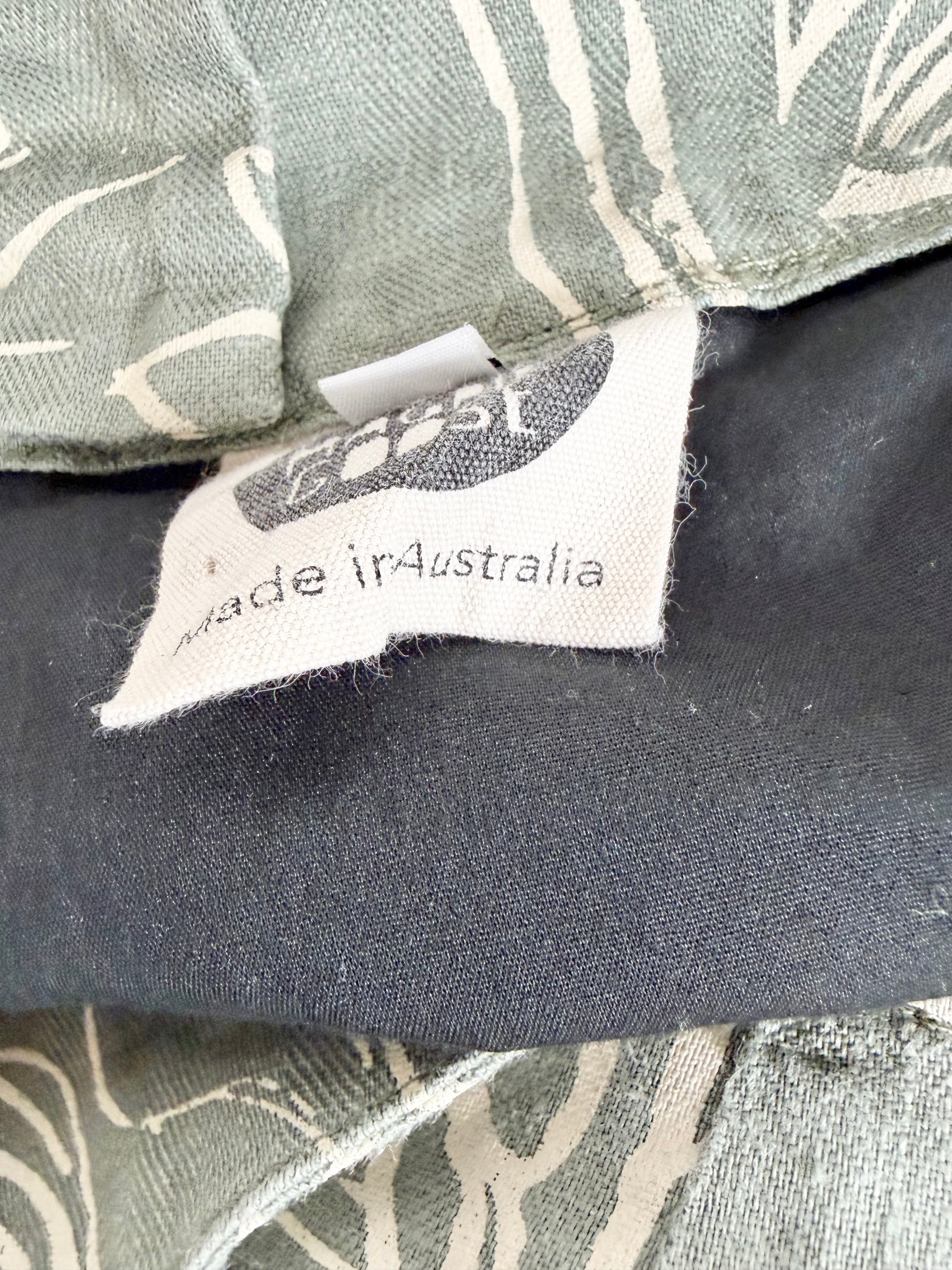 Magpie Goose 'Yarrun' Patterned Linen Skirt - AU14