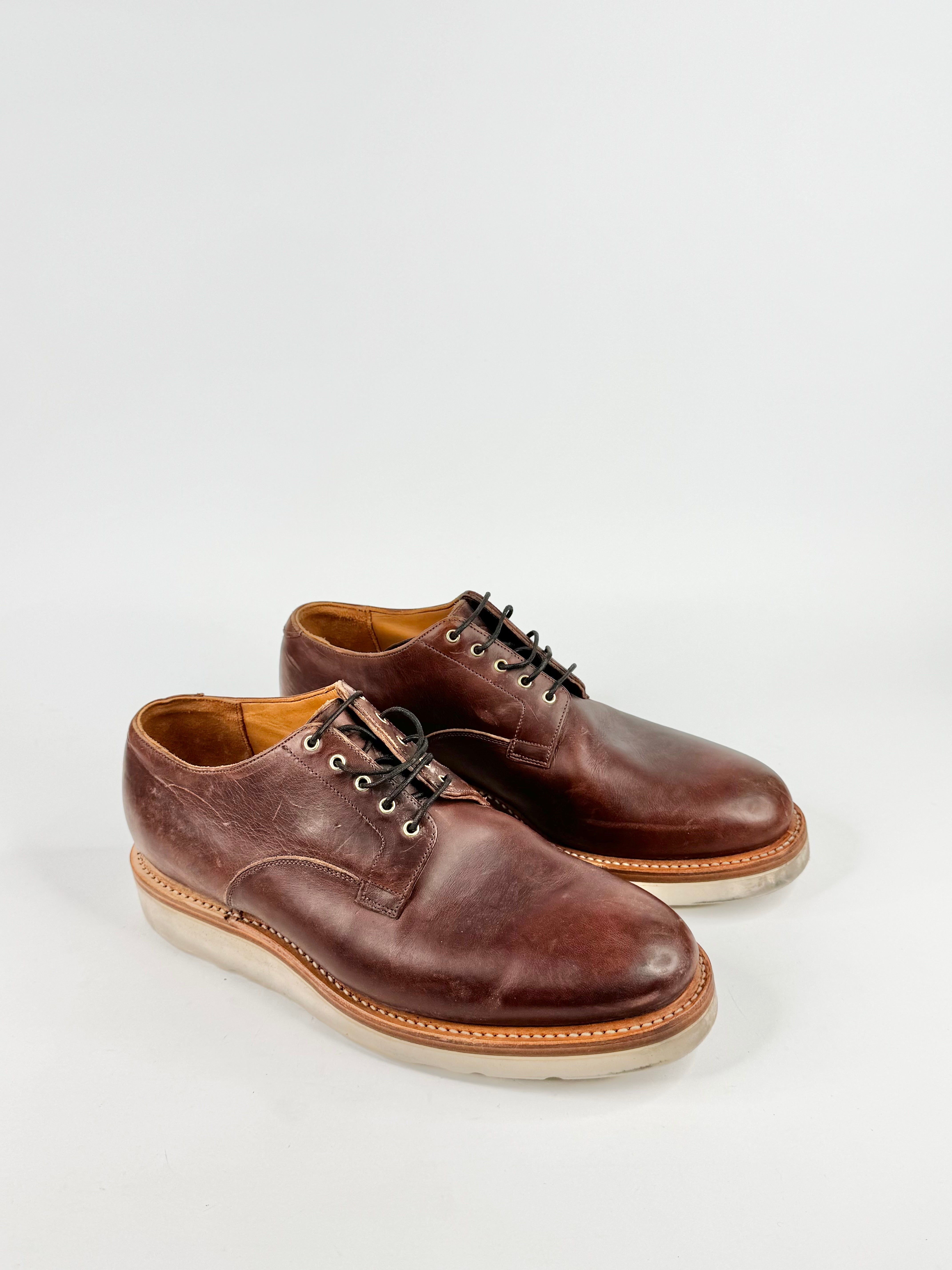 Viberg Deep Tan Handmade Lace Ups - EU45