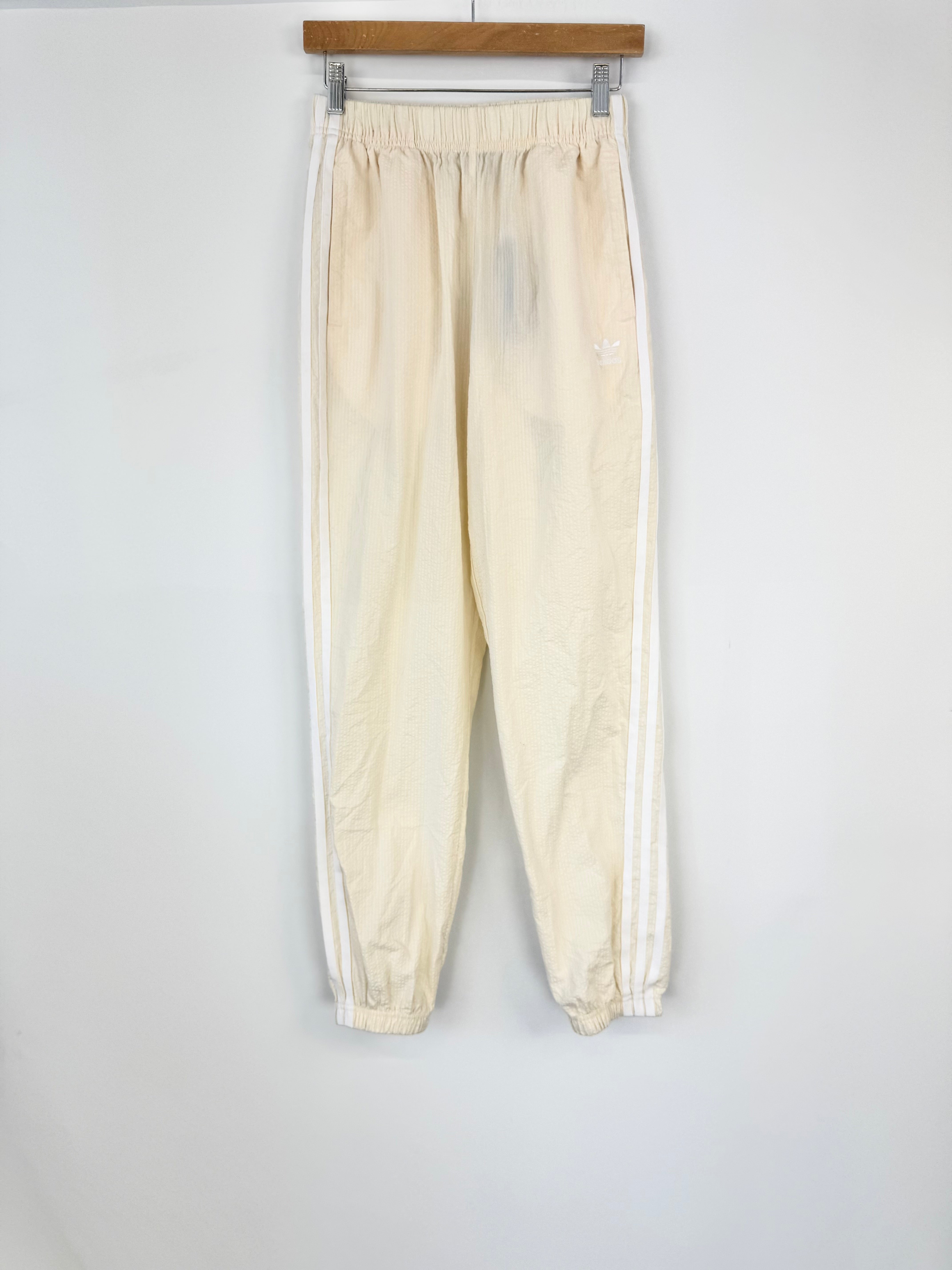 Adidas Cream Seersucker Track Pants NWT - AU10