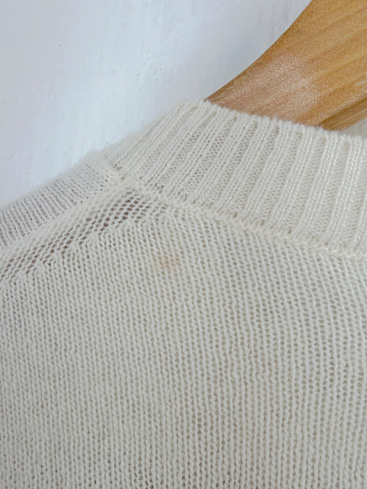 Prada 2013 Cream & Navy Striped Wool & Cashmere Sweater - 50