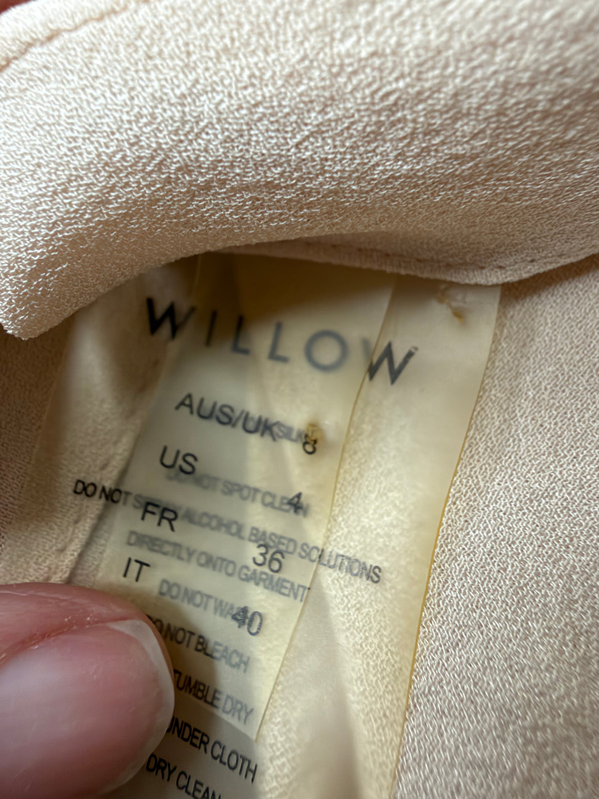 Willow Pastel Peach Sleeveless Silk Tunic - AU8