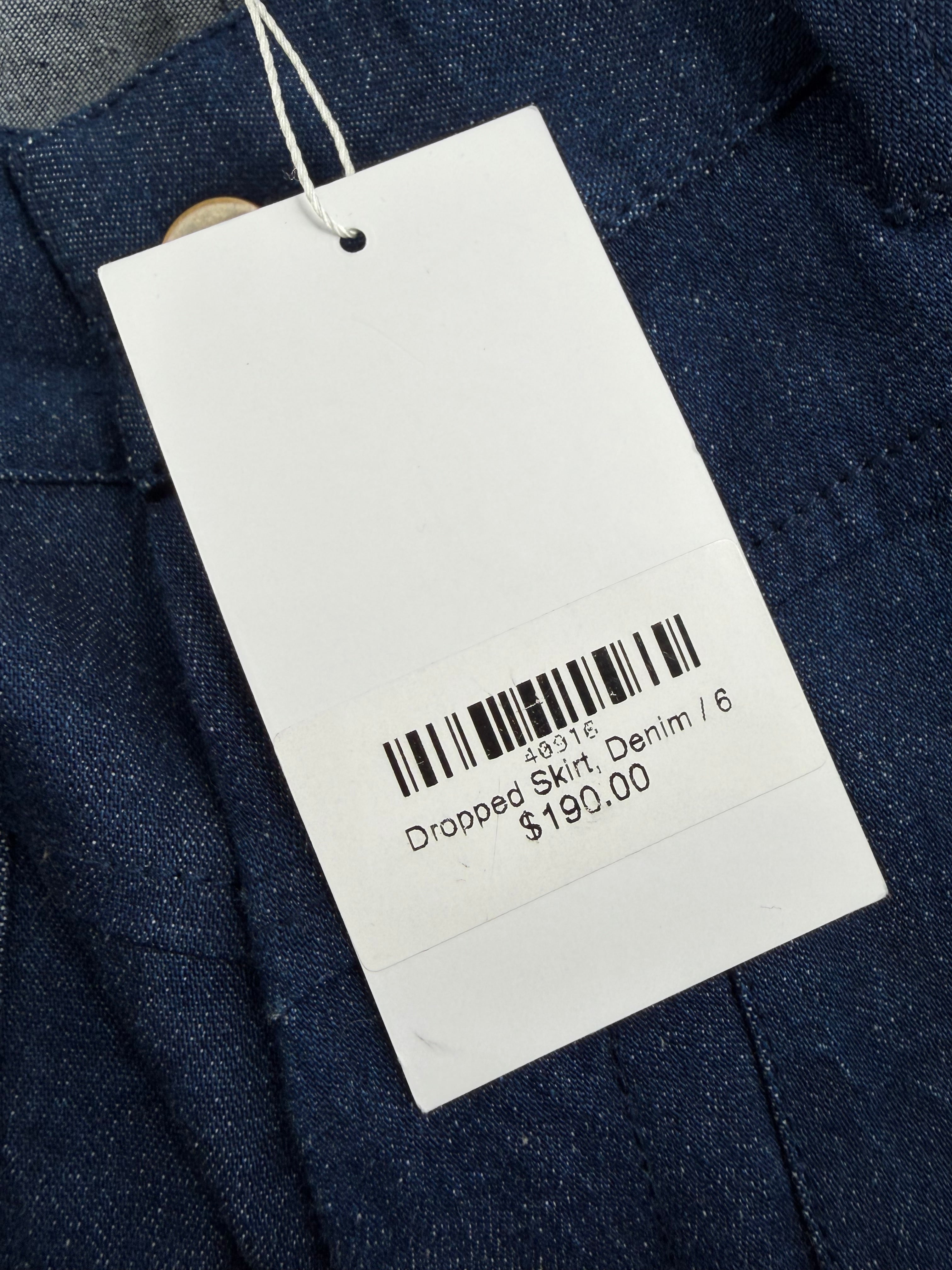 Leonard Street Blue Denim Skirt NWT- AU6