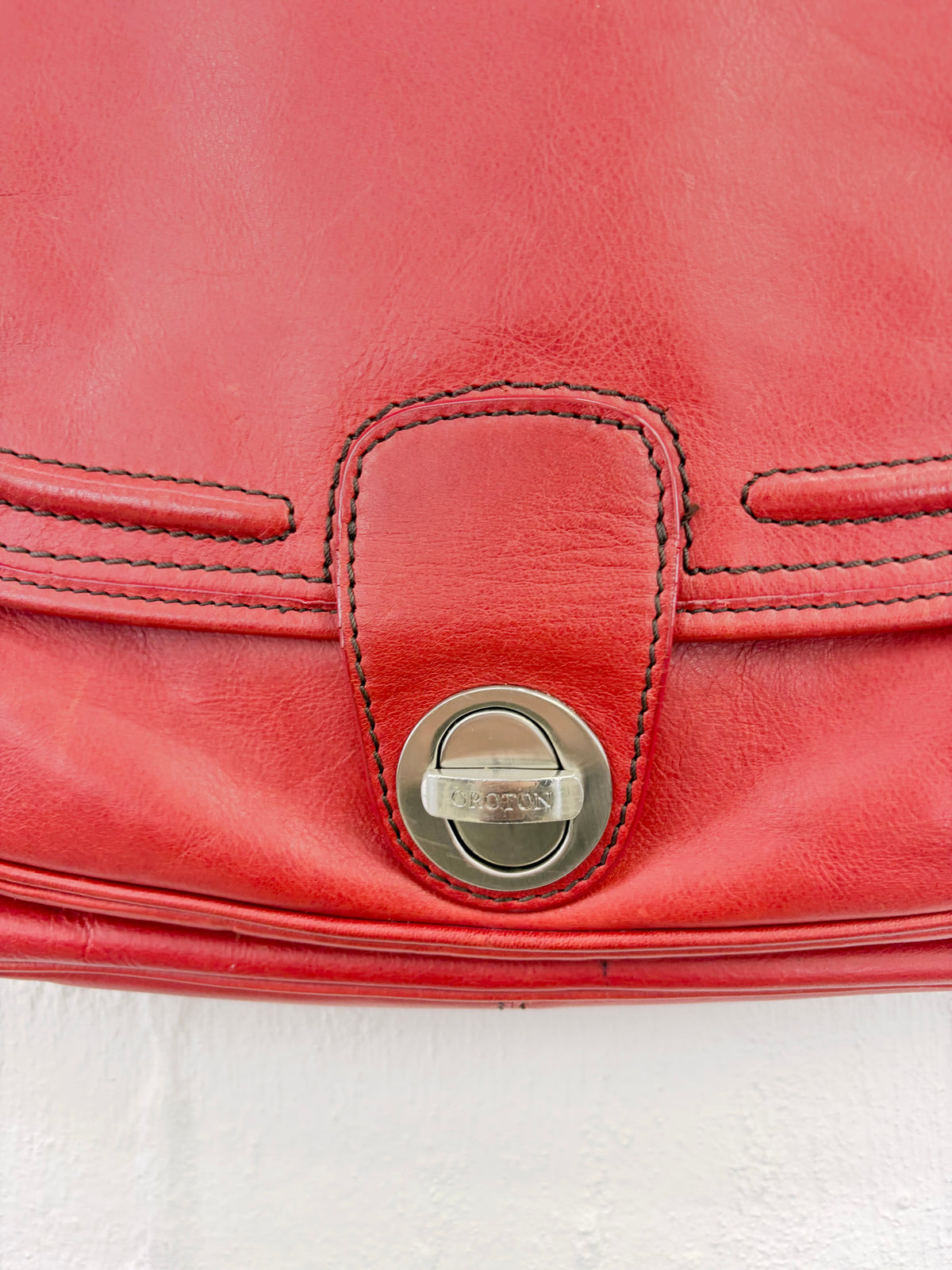 Oroton Muted Red Cross Body Bag