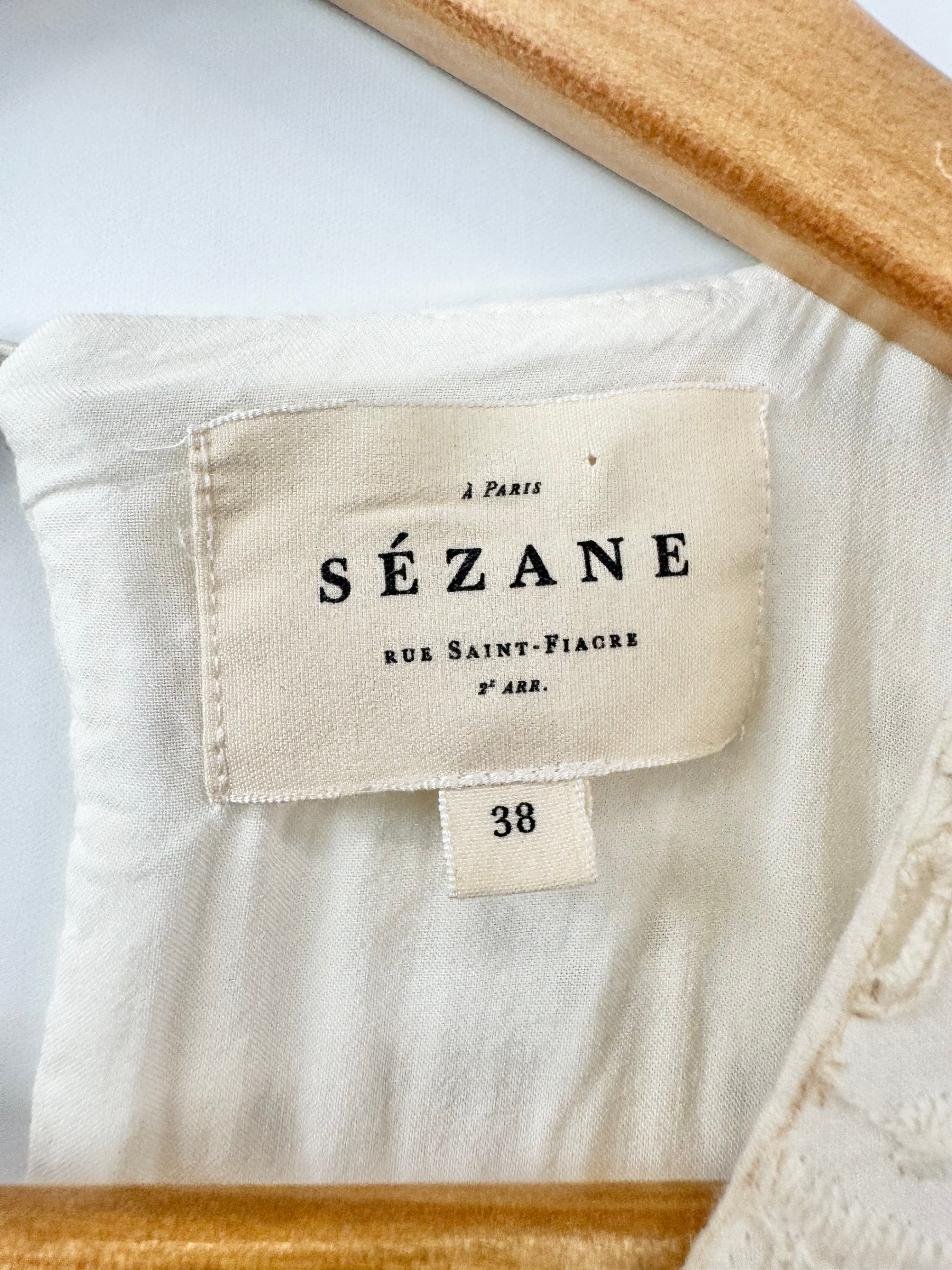 Sézane Crew Neck Lace Mini Dress - AU8/10