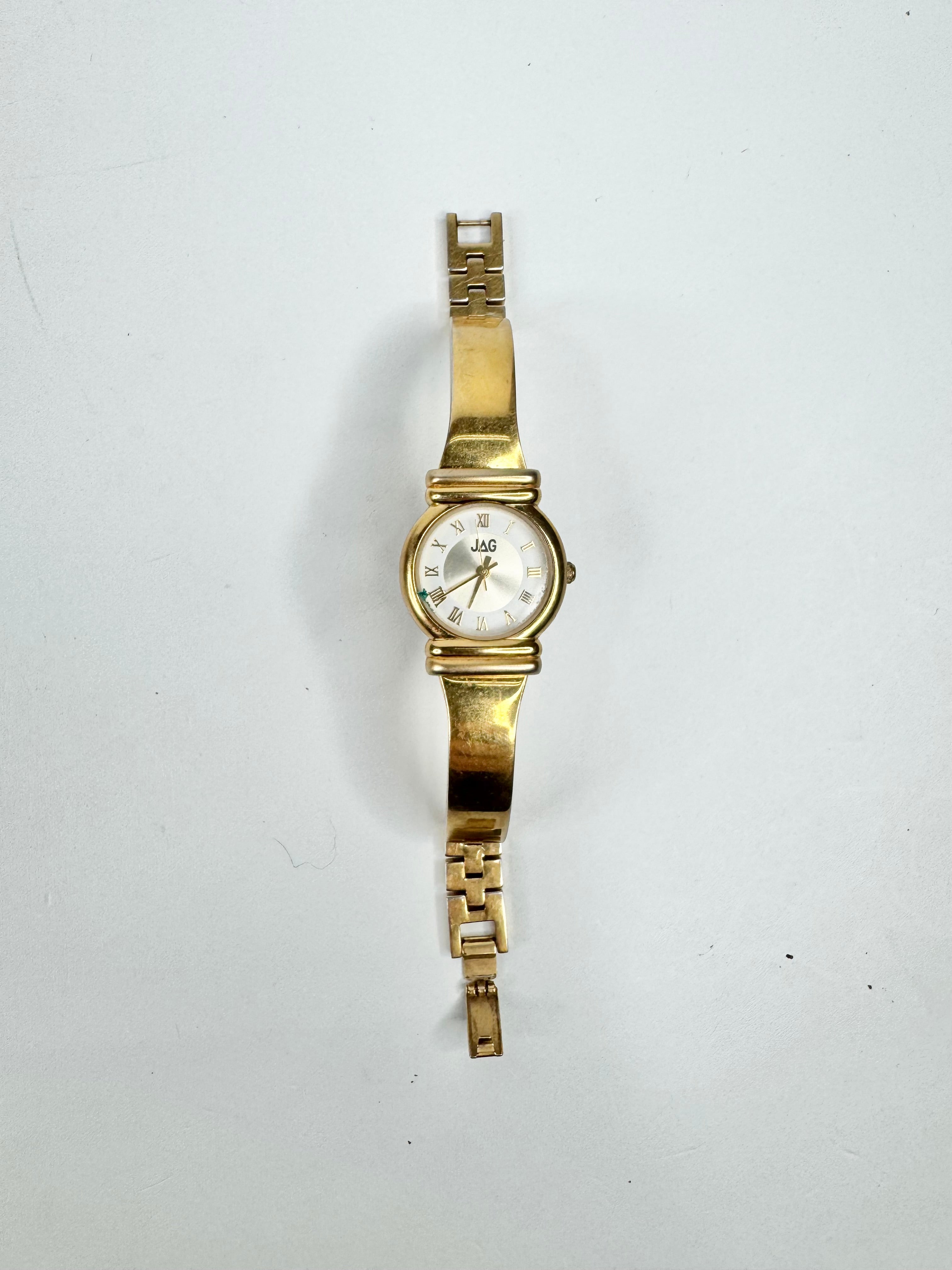Jag Gold Toned Bracelet Watch