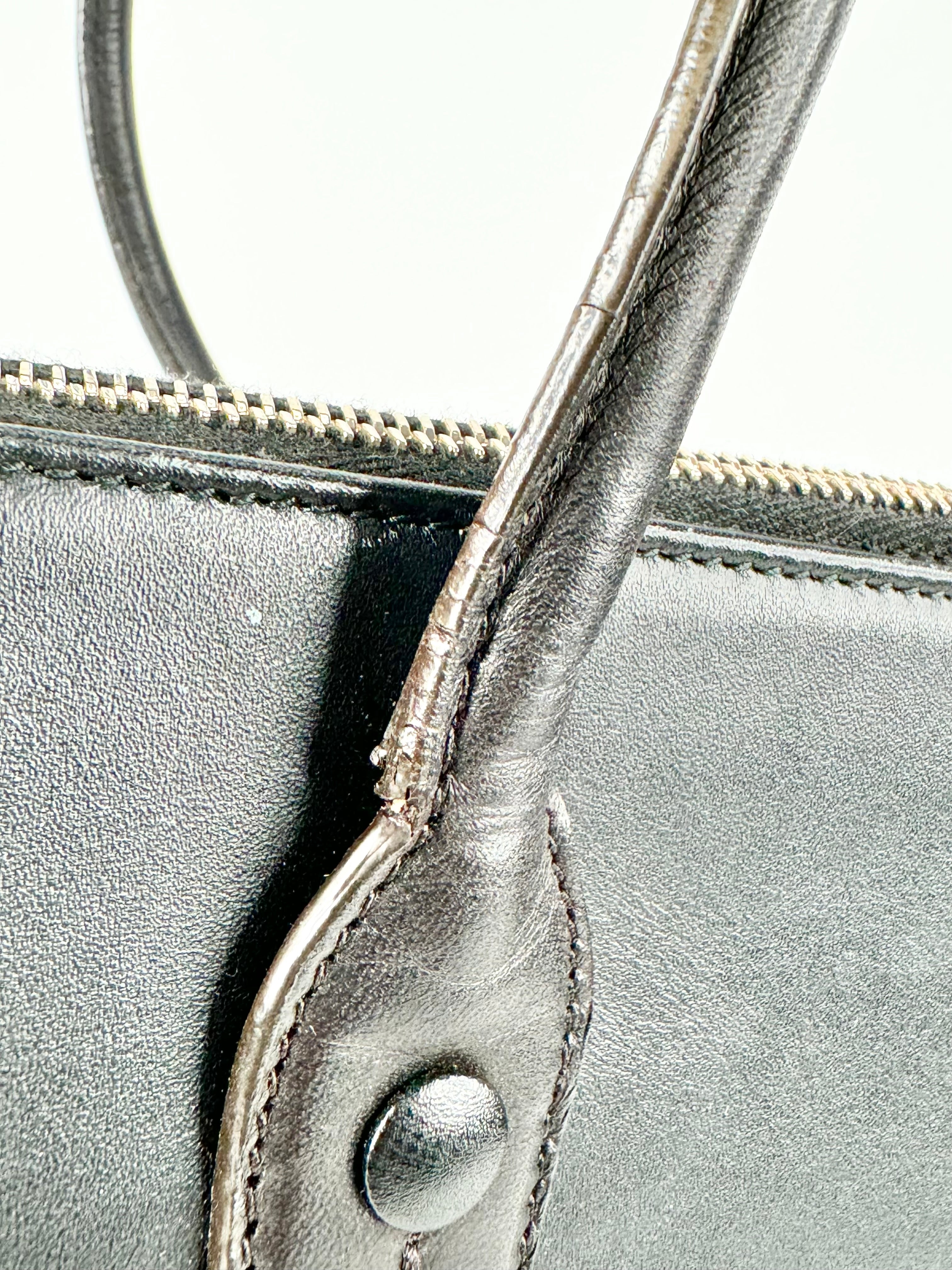 Bally Black Grey & Tan Tricolour Tote Bag