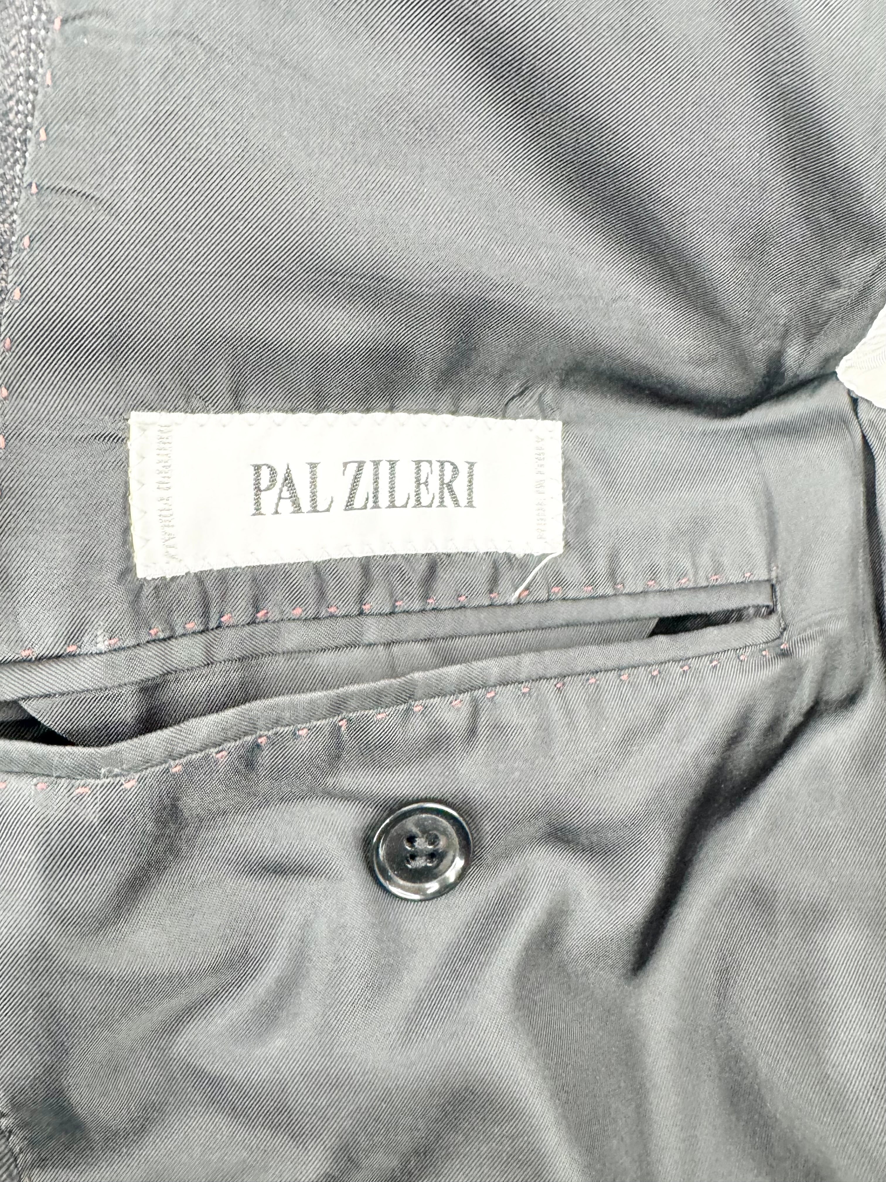 Pal Zileri Deep Grey Pinstriped Wool Blazer - L