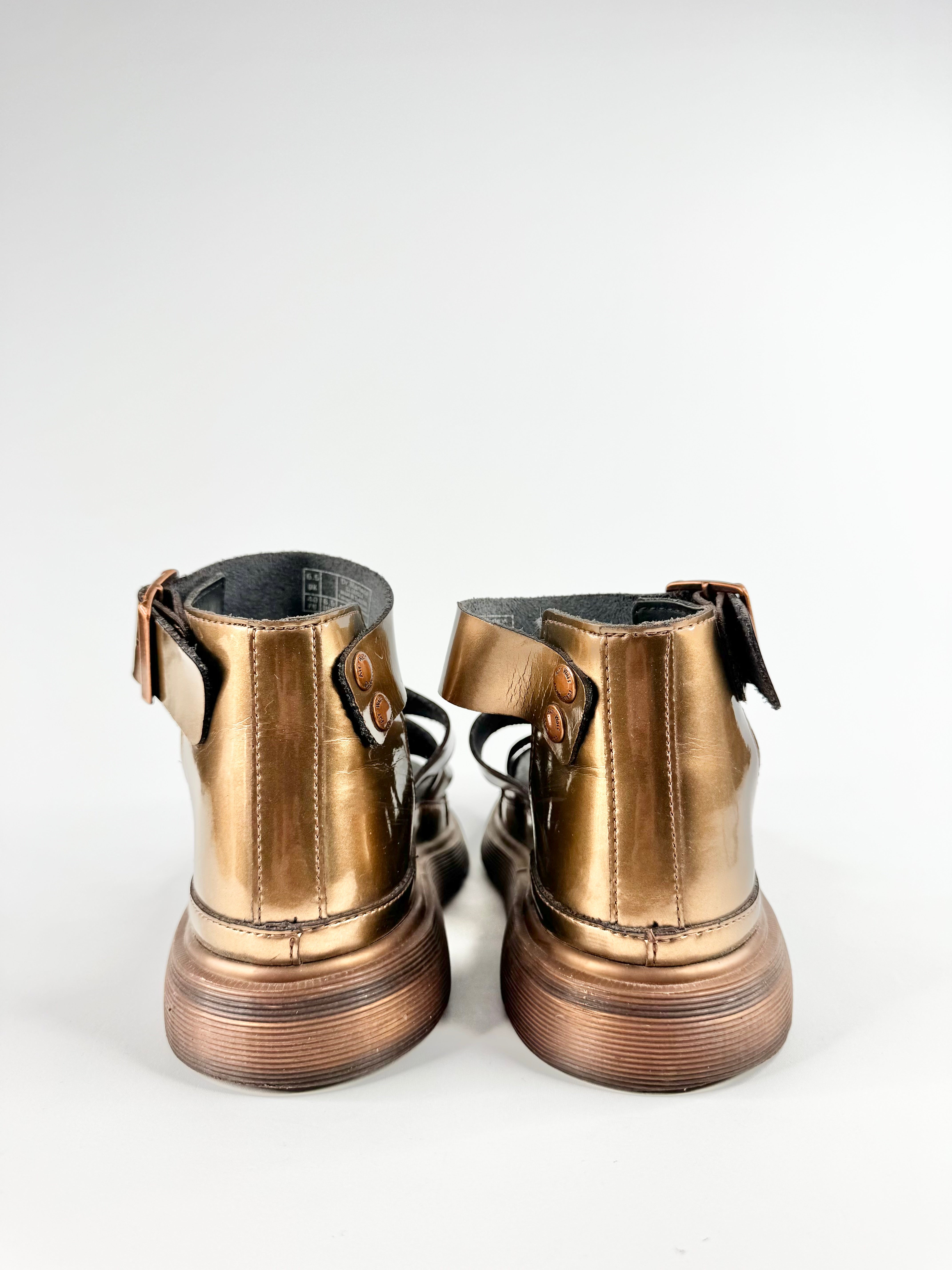 Dr. Martens Bronze 'Clarissa Brando' Sandals - EU40