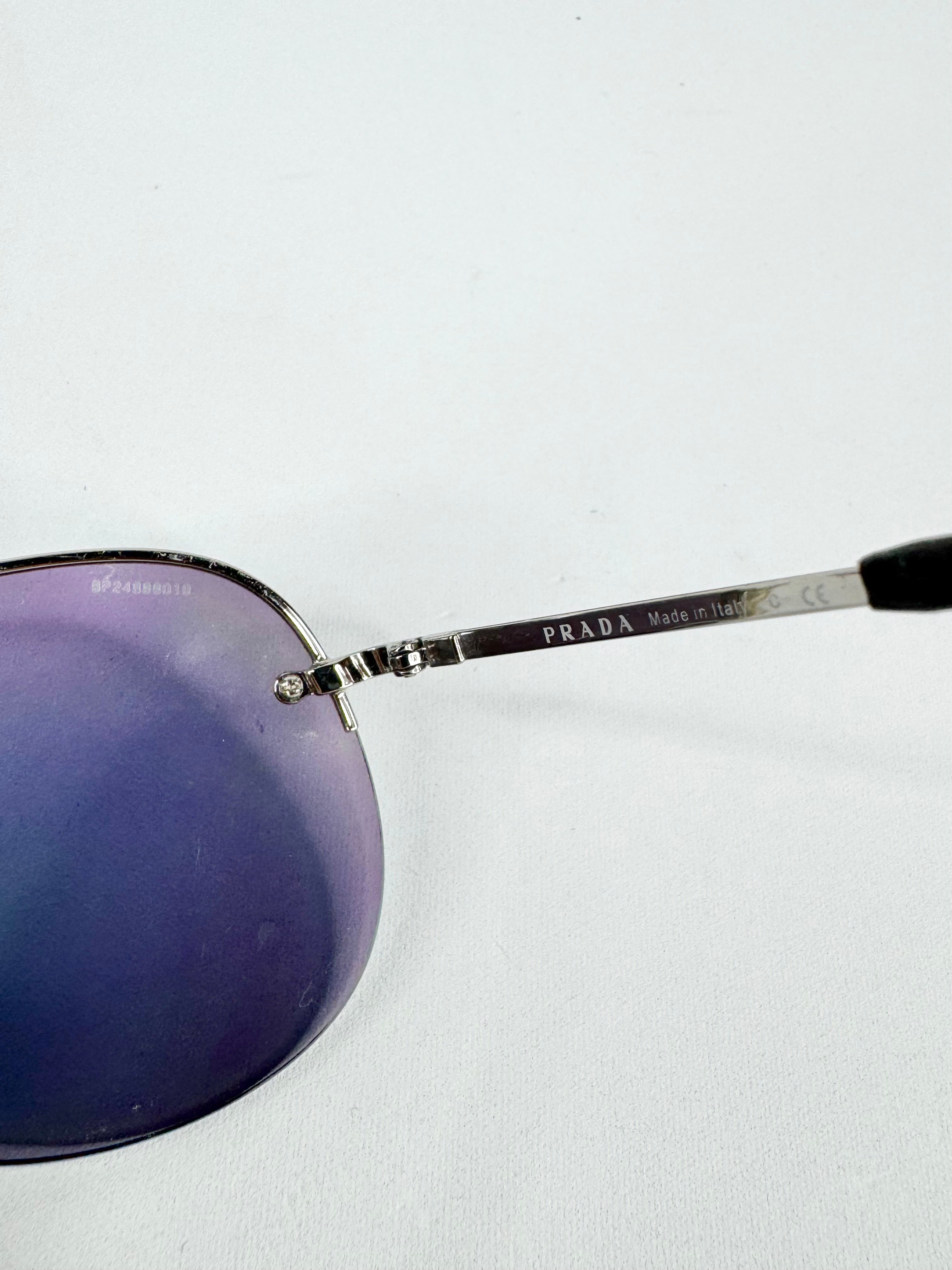 Prada Linea Rossa Blue Mirrored Sunglasses