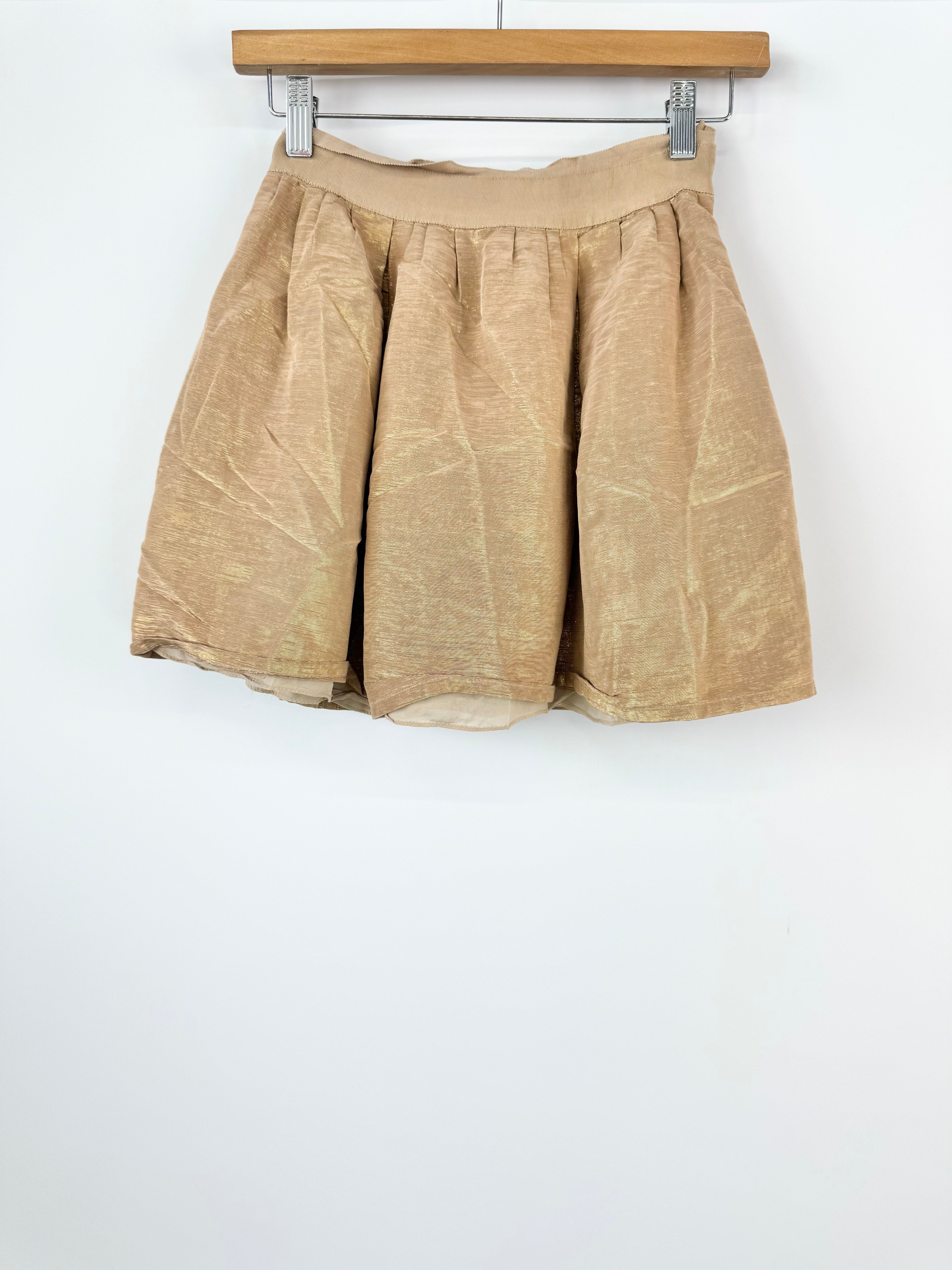 Scanlan Theodore Gold Lurex Mini Skirt - AU8
