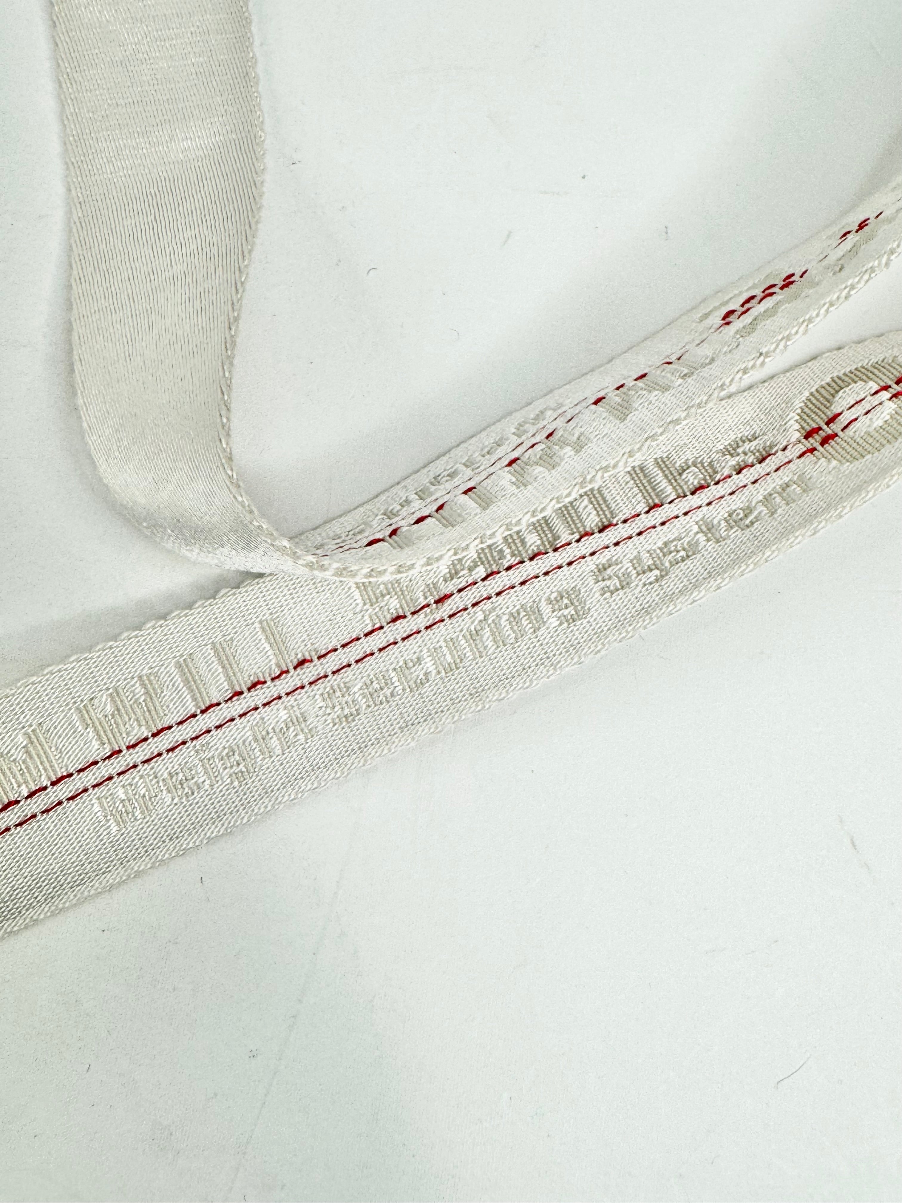 Off-White White & Red Industrial XL Belt