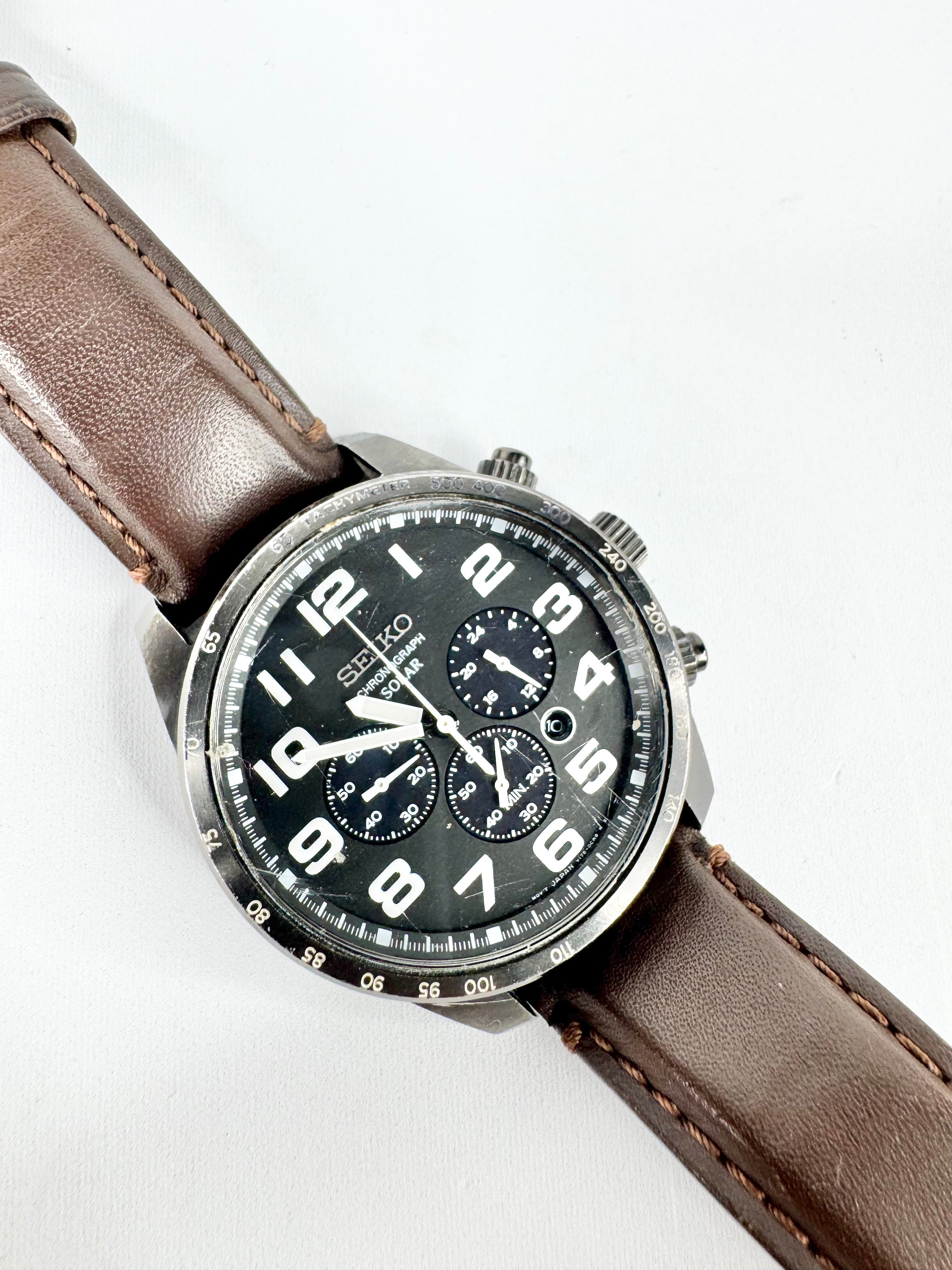 Seiko Core Solar Chronograph Watch