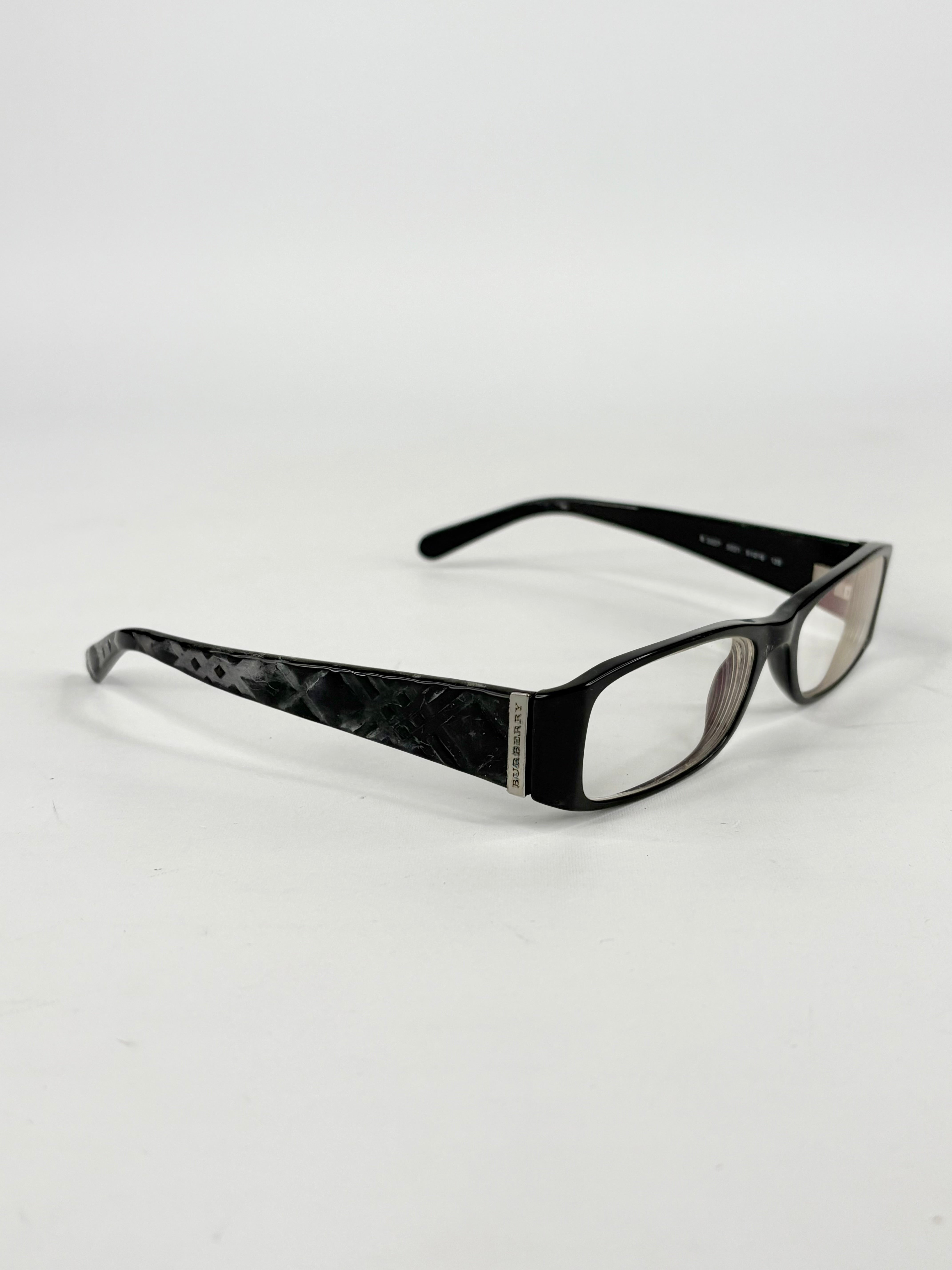Burberry Black Rectangular Frame Glasses