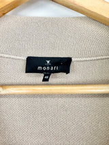 Monari Beige & Black Boxy Fit Cardigan - AU12/14
