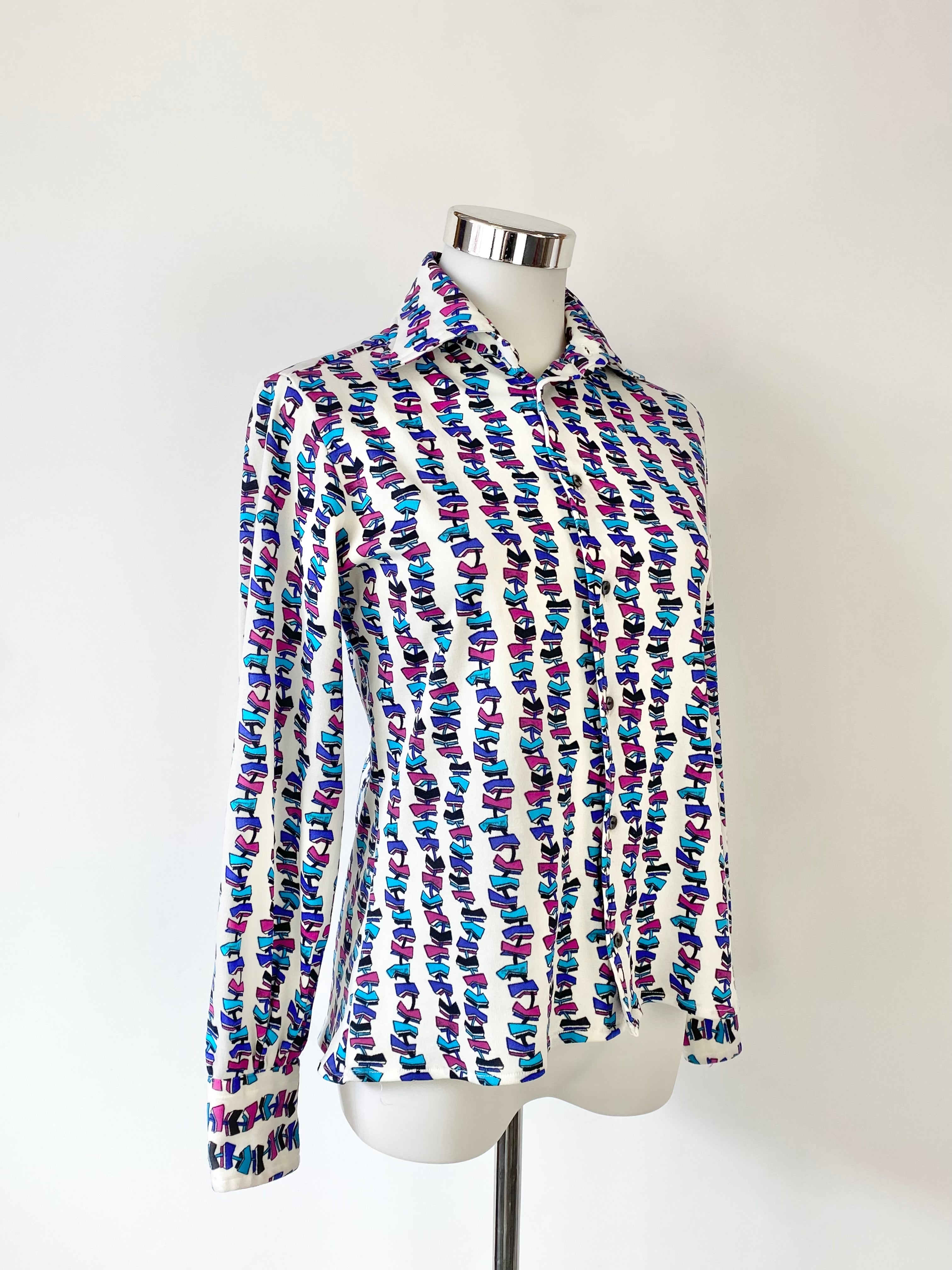 Vintage 70s Emilio Pucci Patterned Shirt - AU8