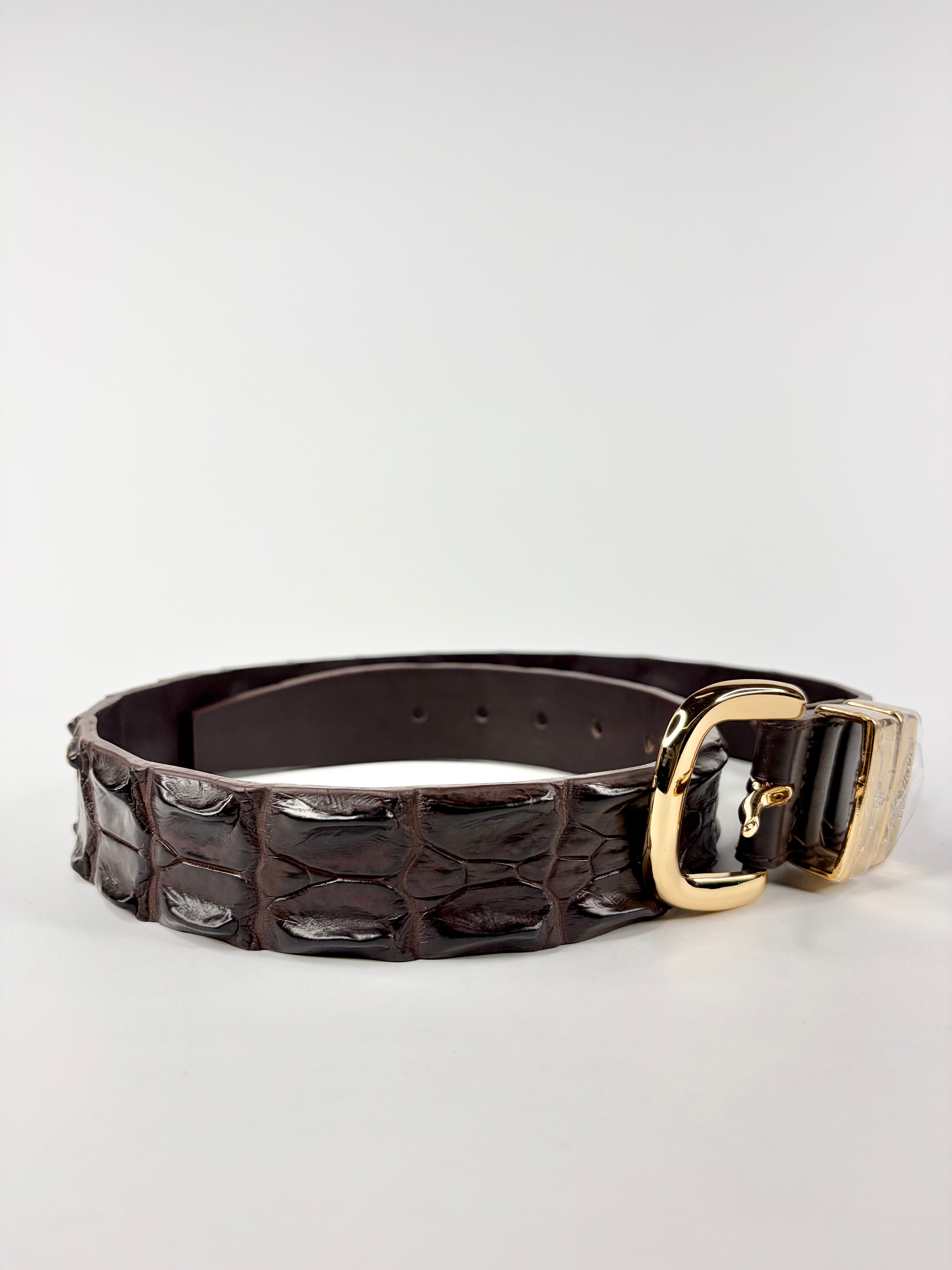R.M. Williams Croc Leather Belt - W44