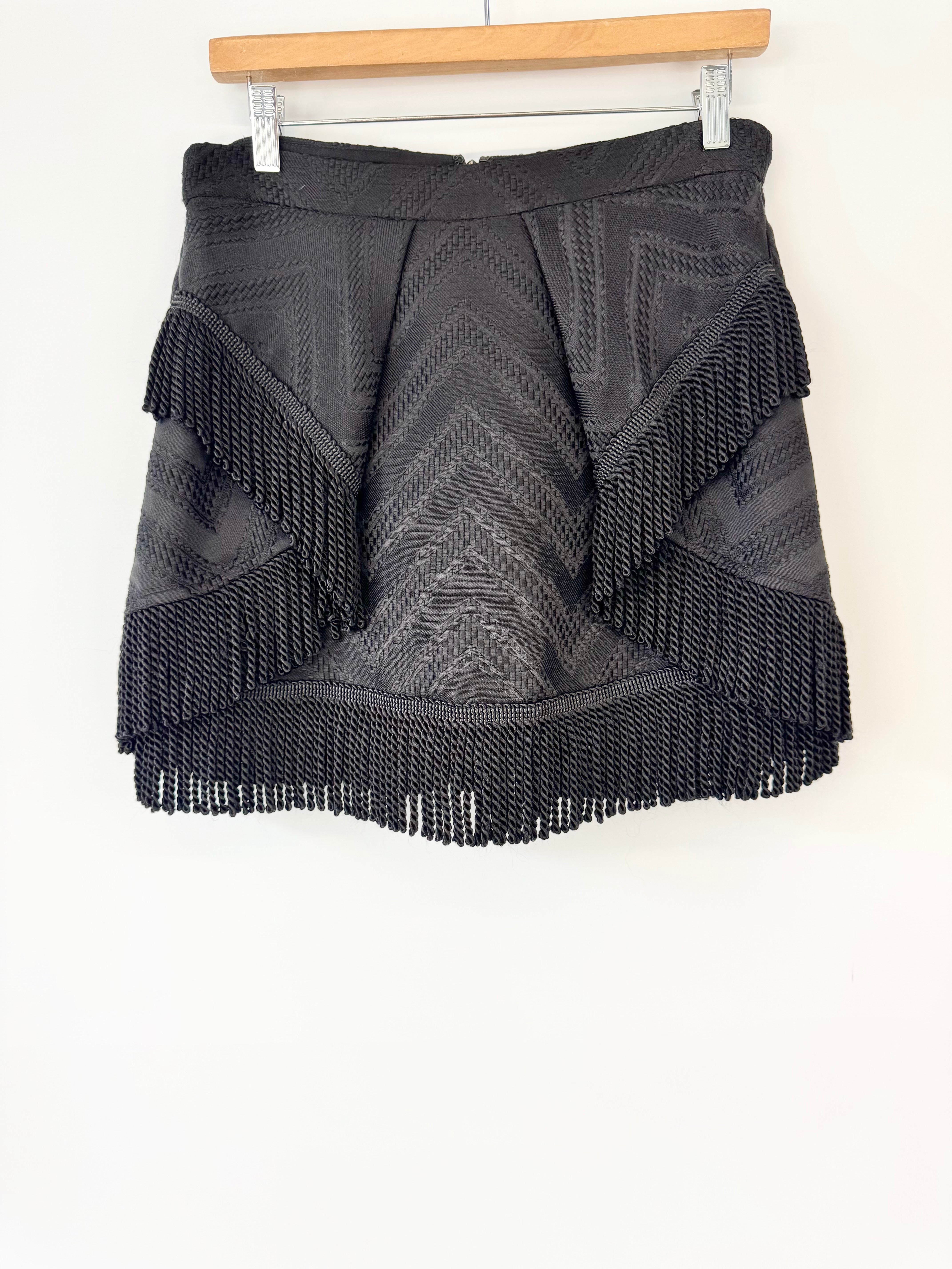 Alice McCall Black Fringed 'Eagles Dare' Skort - AU12