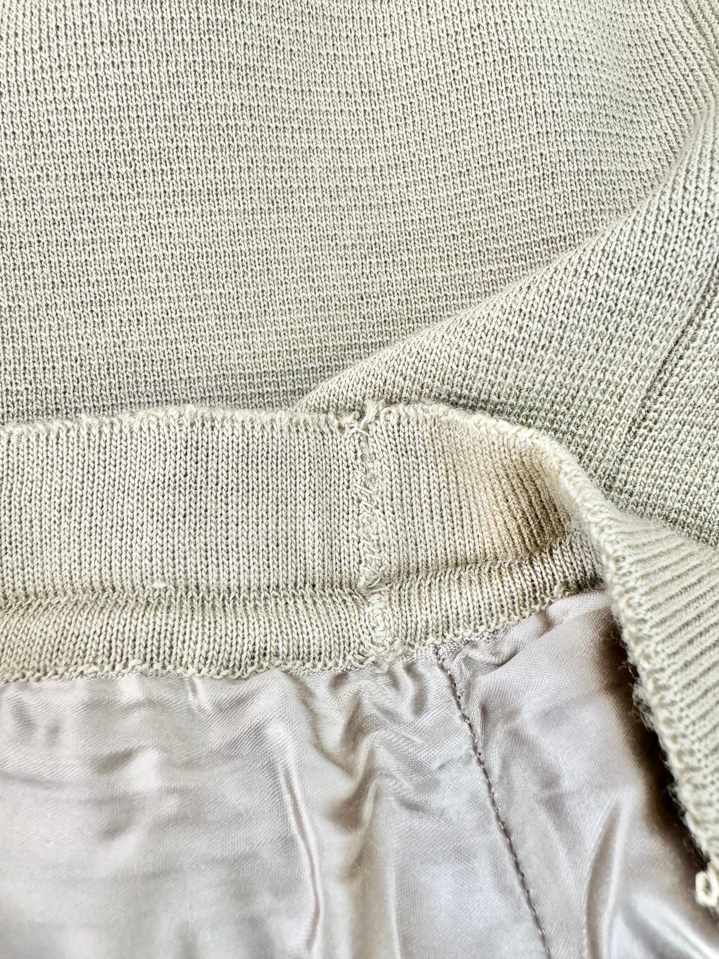 Hand Made Taupe Two Piece Wool Suit - AU12/14