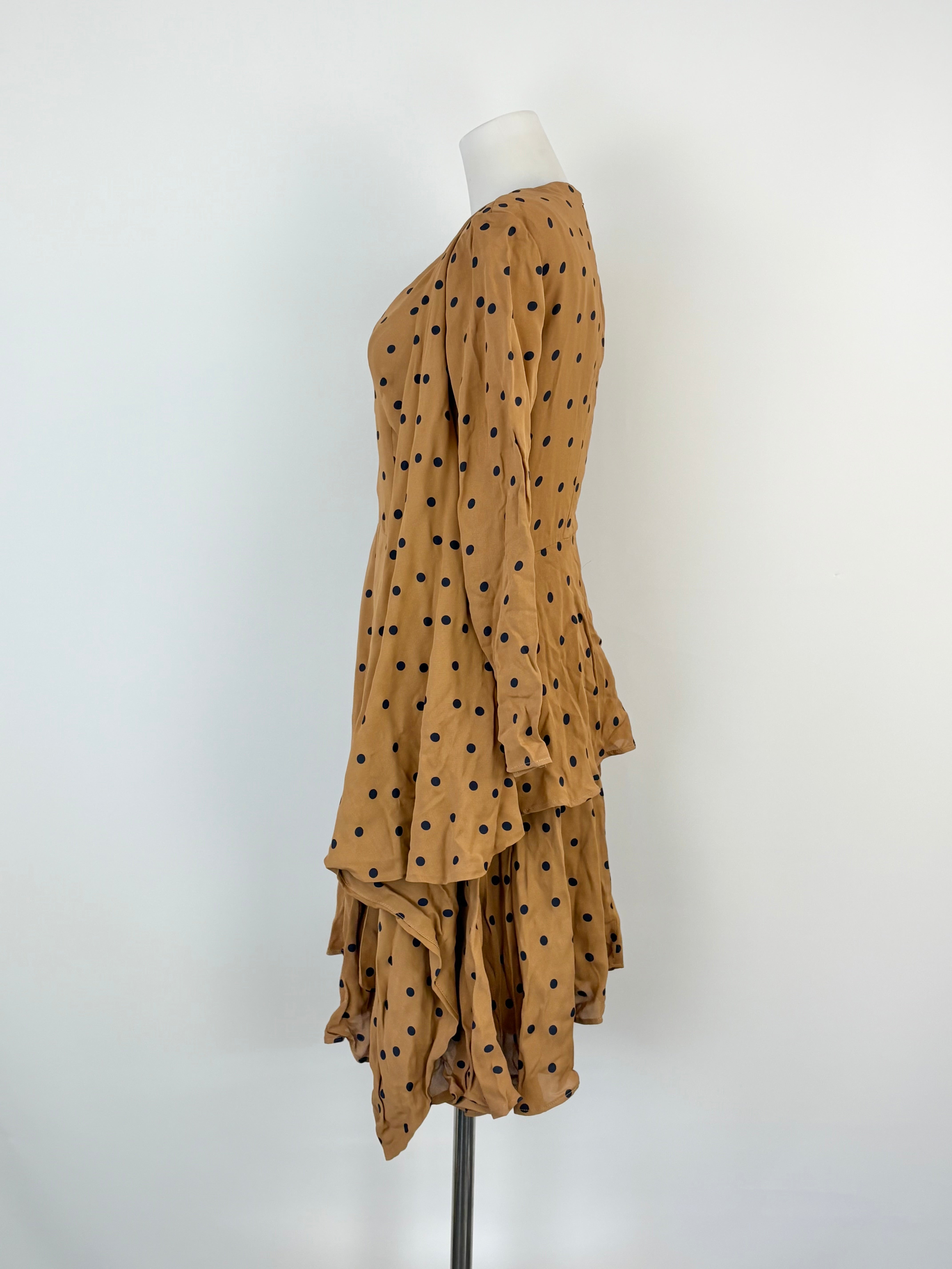 Paper London Macchiato Polka Dot Mini Dress - AU10
