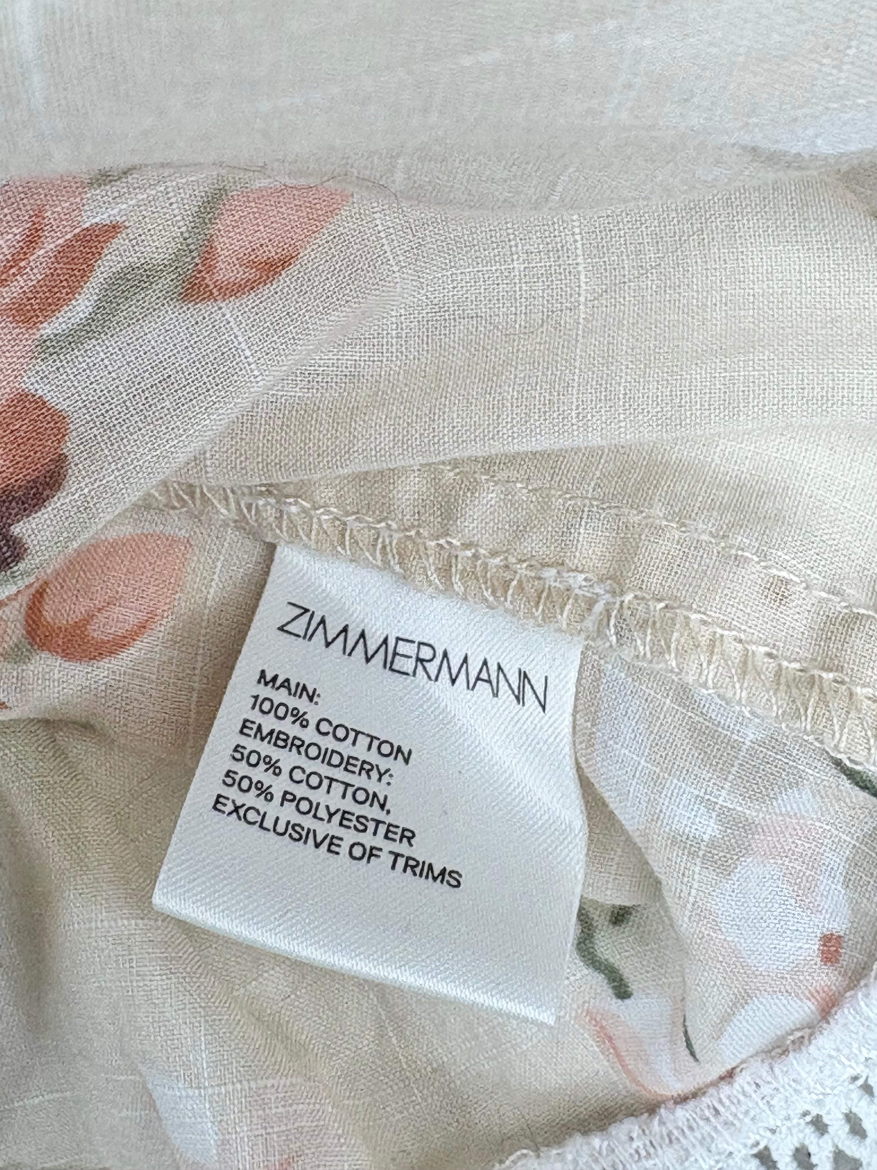 Zimmermann Prima Hydrangea Broderie Top - AU8
