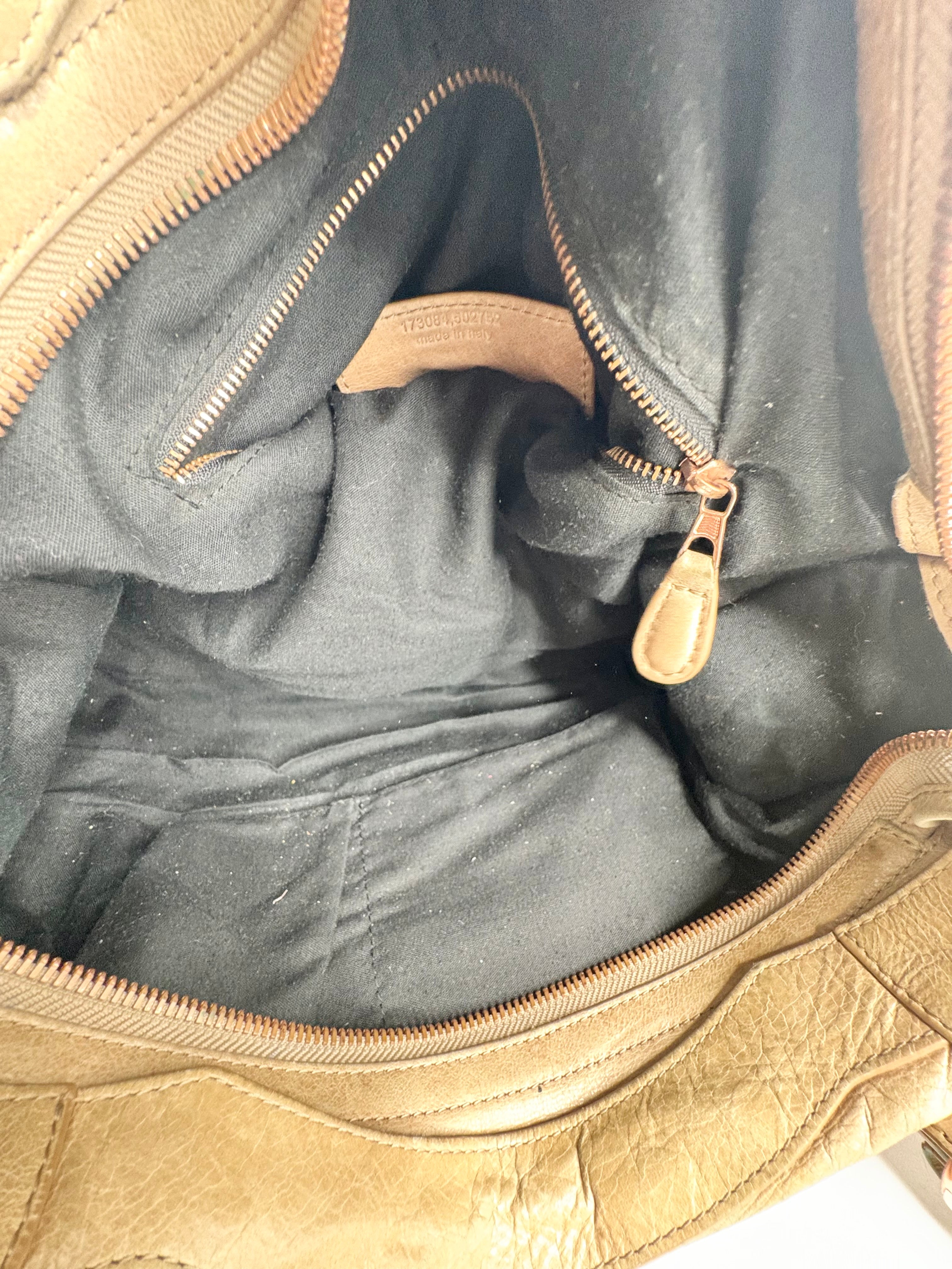 Balenciaga Beige Leather 'Giant 21' Handbag