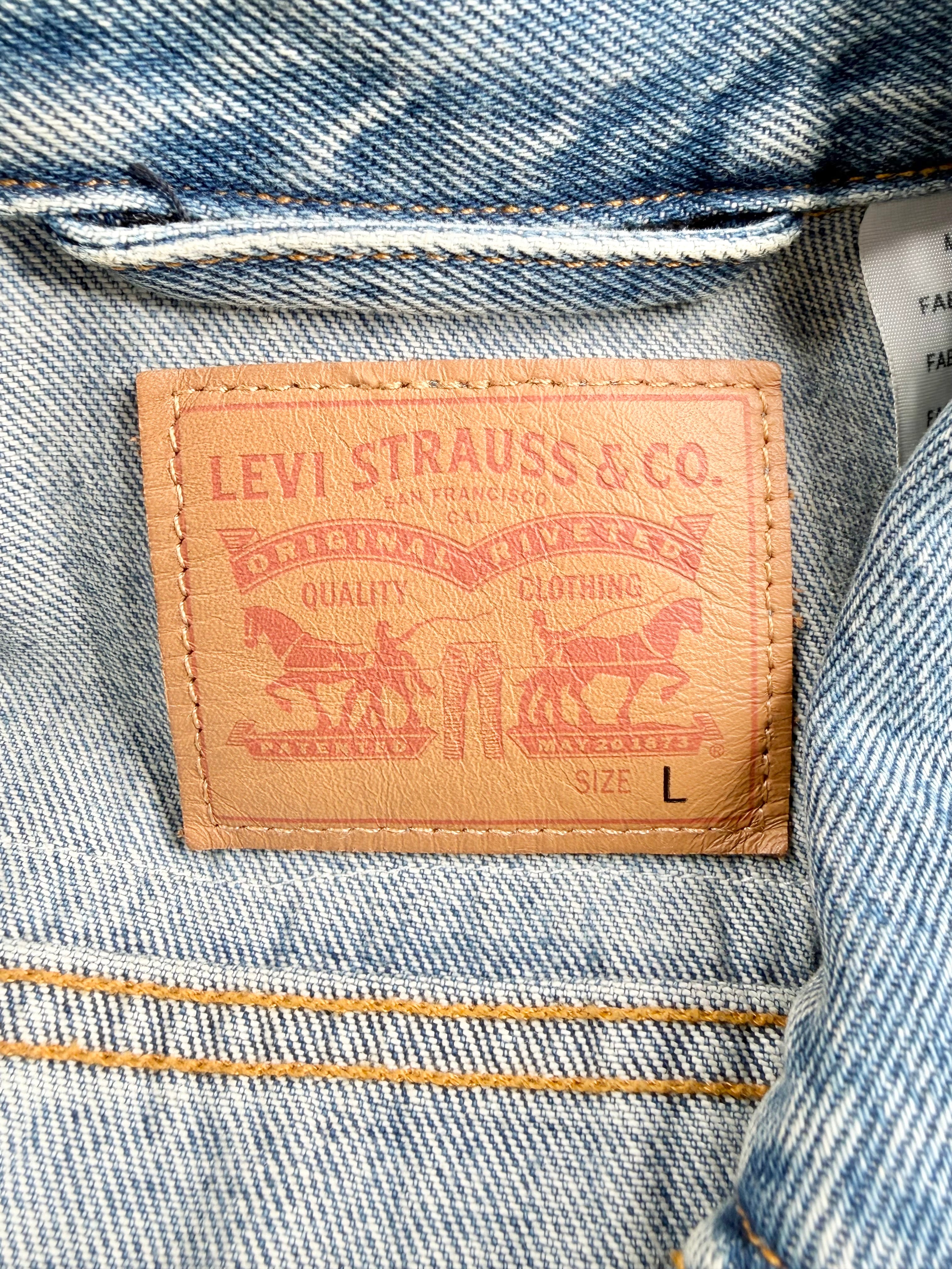 Vintage Customised Levi Strauss & Co Denim Applique Jacket - AU12