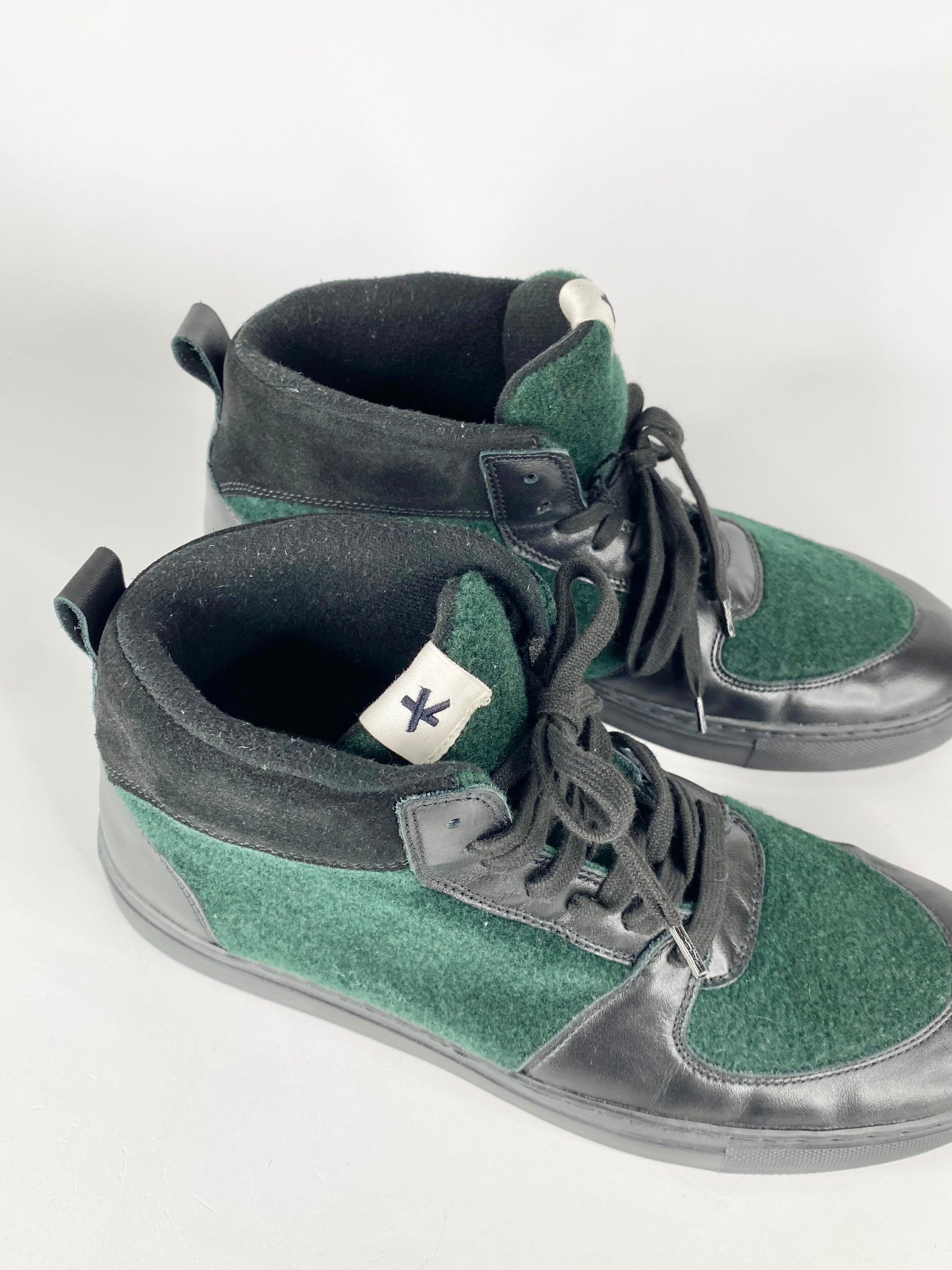 Vintage Adam Kimmel Forest Green High Top Sneakers EU43