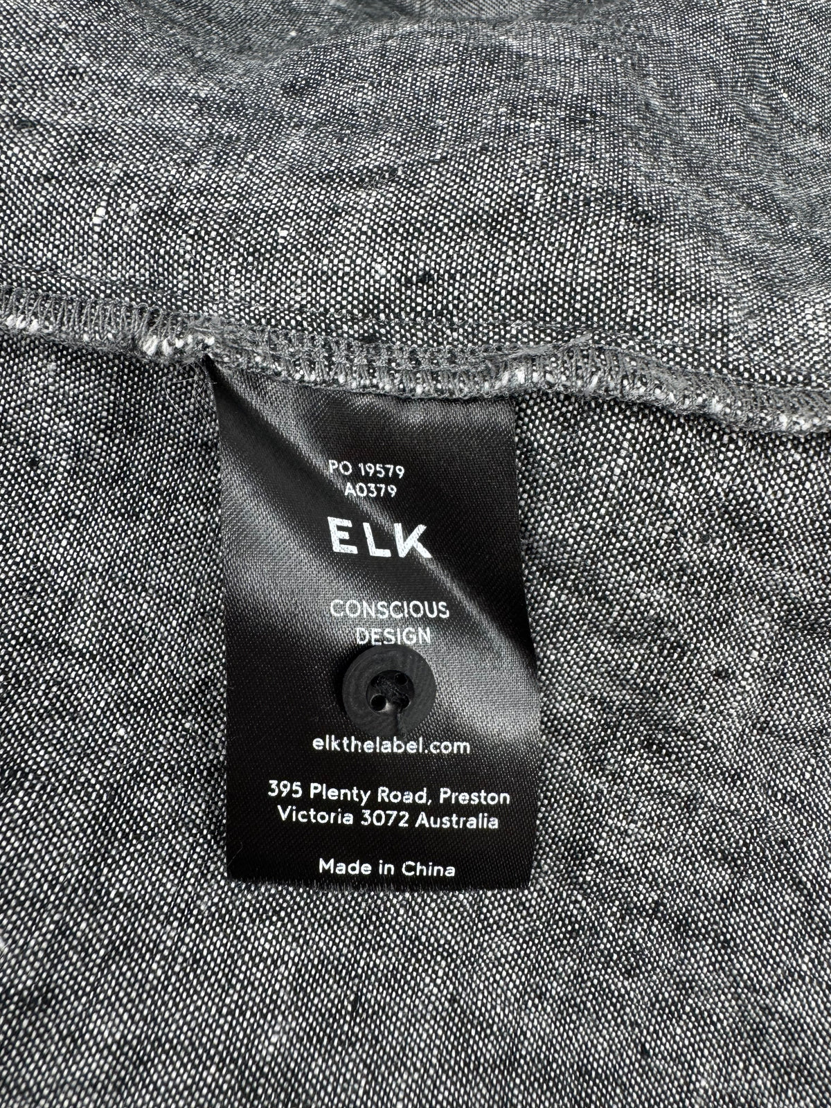 ELK Grey French Linen Tunic - AU10