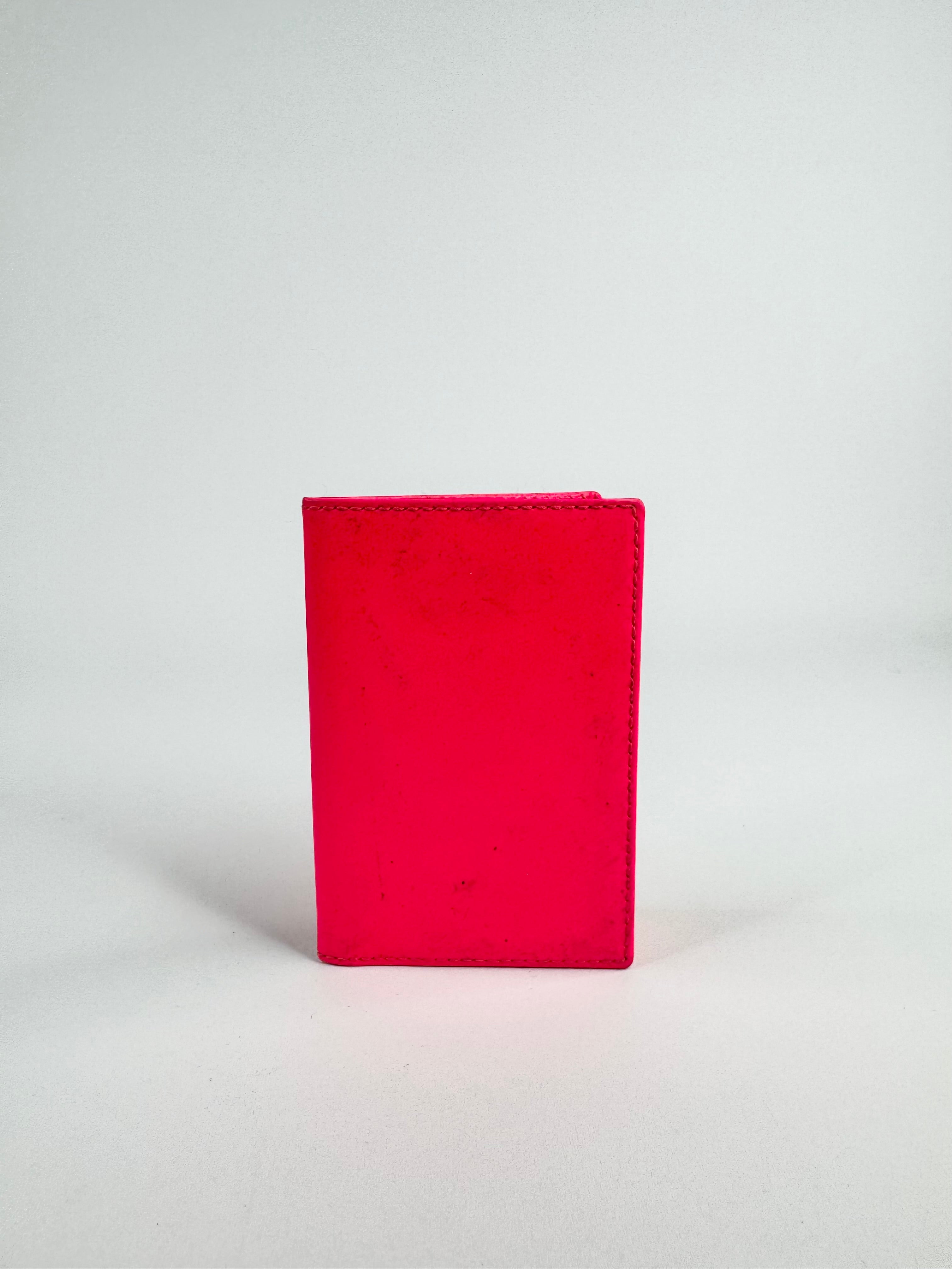 Comme des Garçons Super Fluo Neon Pink Folded Wallet