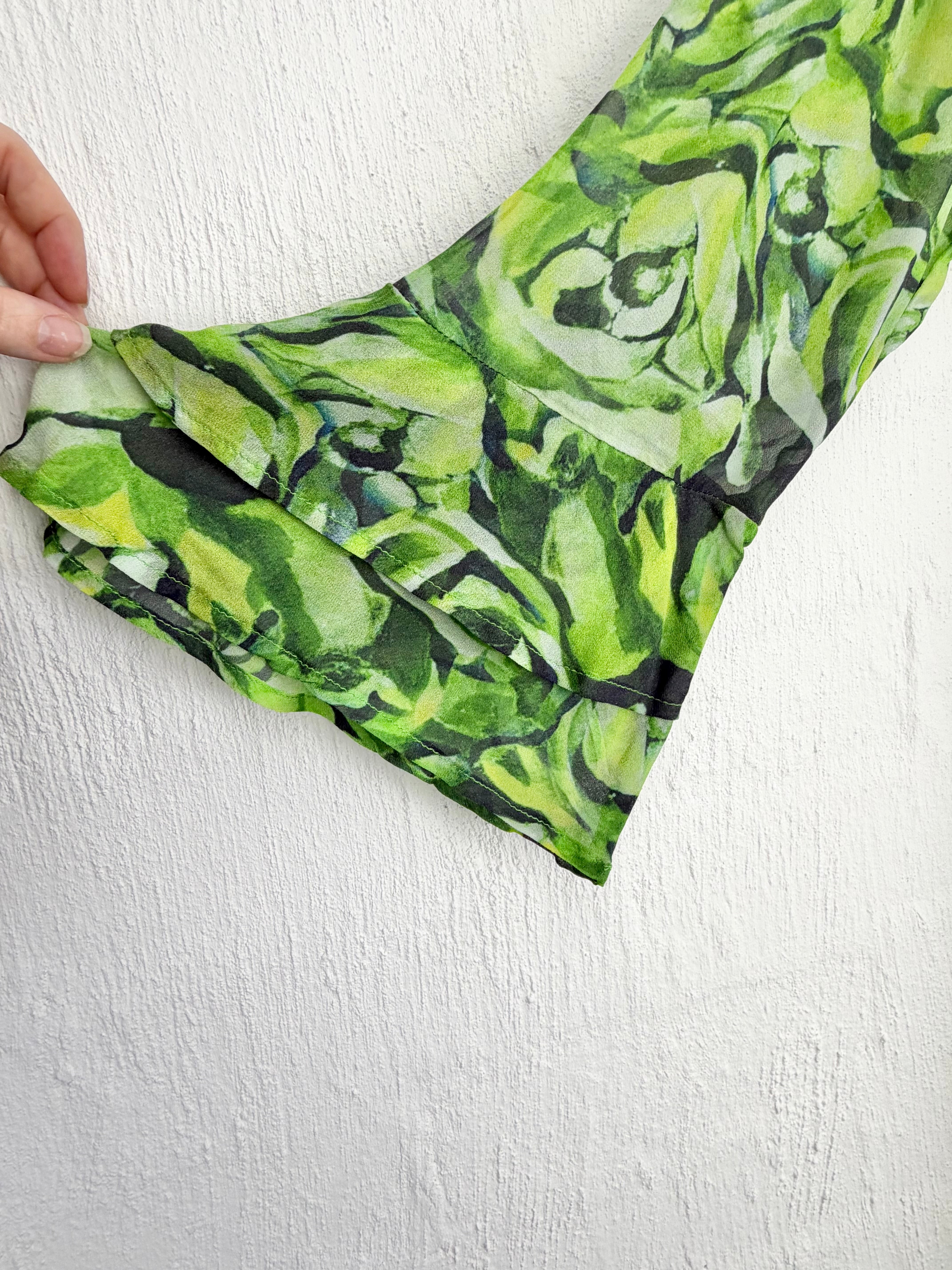 Trelise Cooper Apple Green Rose before Bros 'Side Chick' Dress - AU16/18
