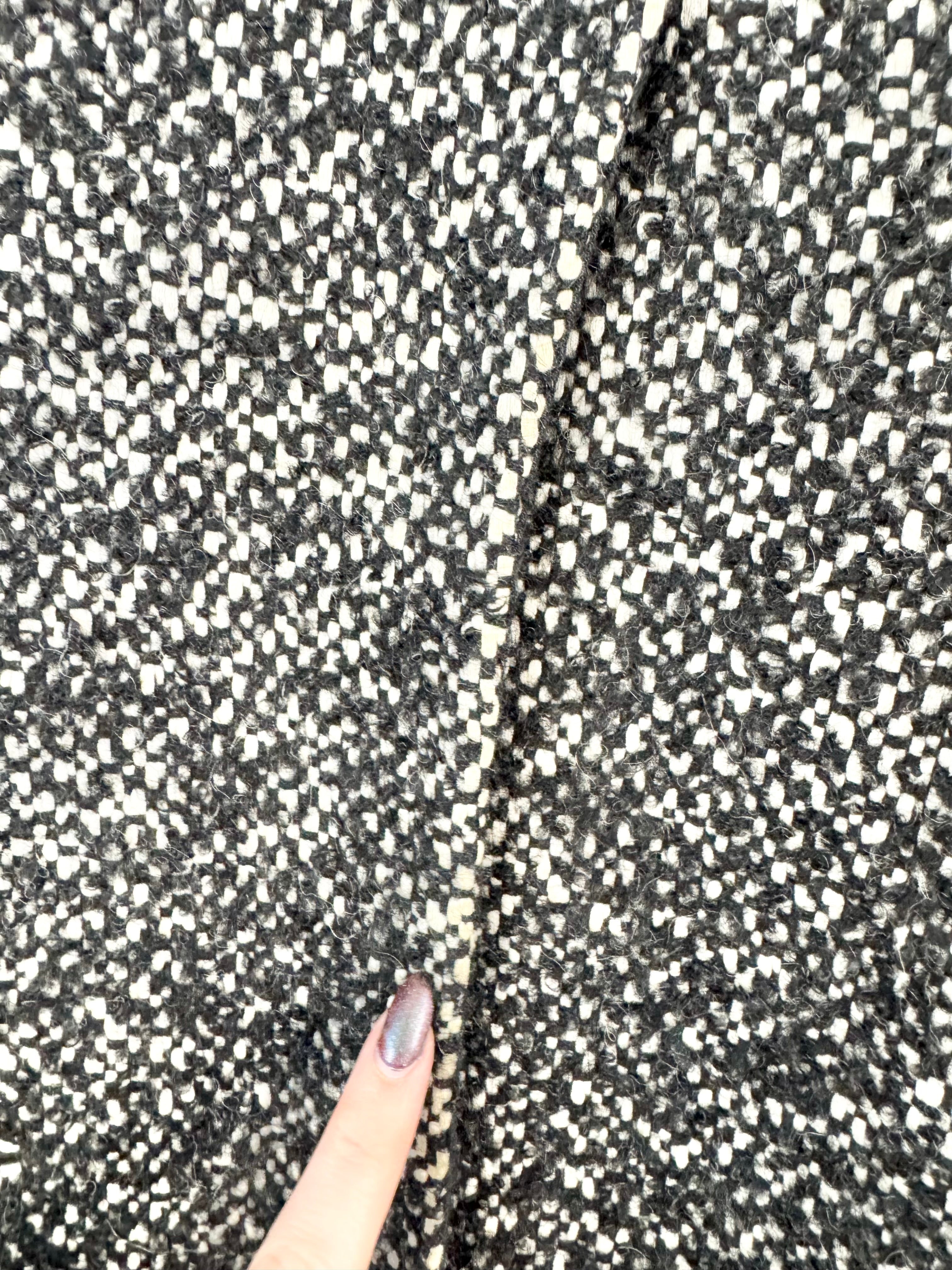 Jigsaw Black Tweed Patterned Coat - AU6