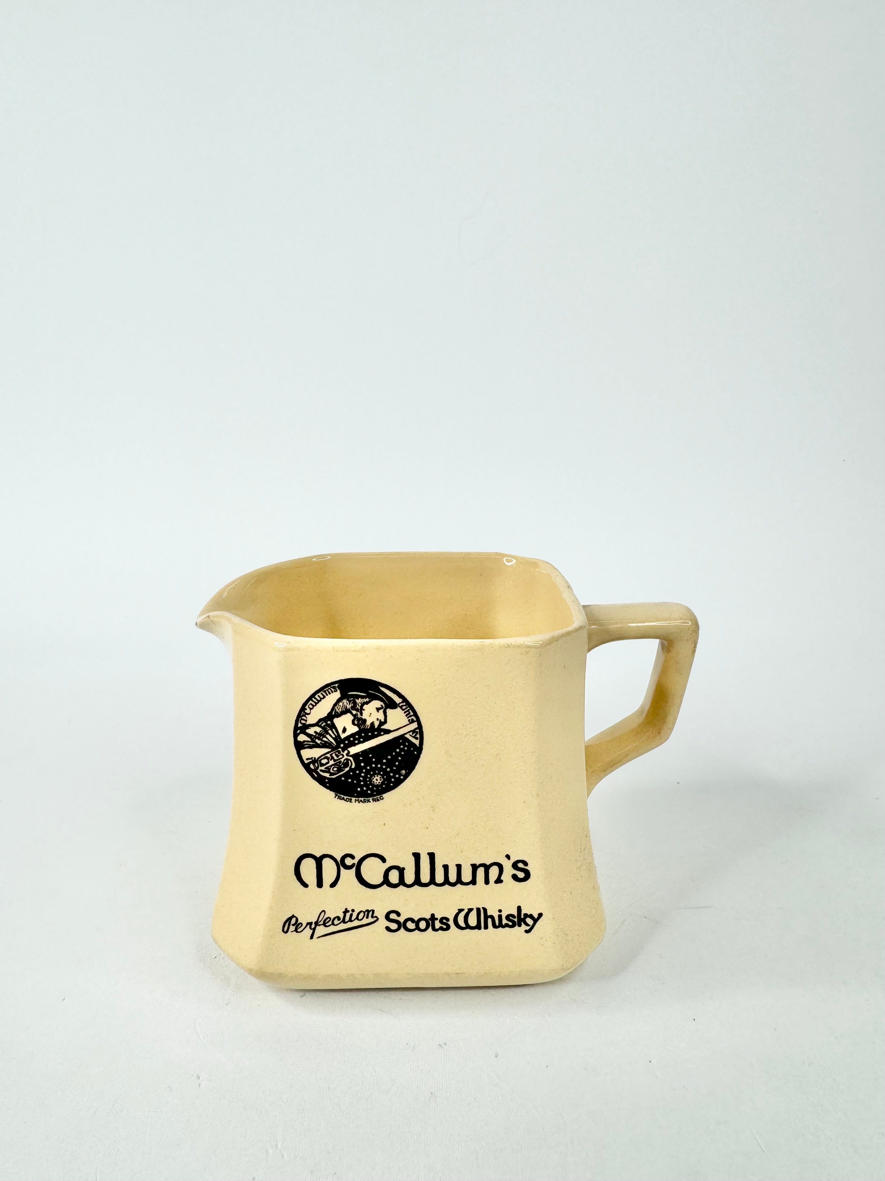 Vintage Royal Doulton Cream McCallum's Perfection Scotch Whisky Jug