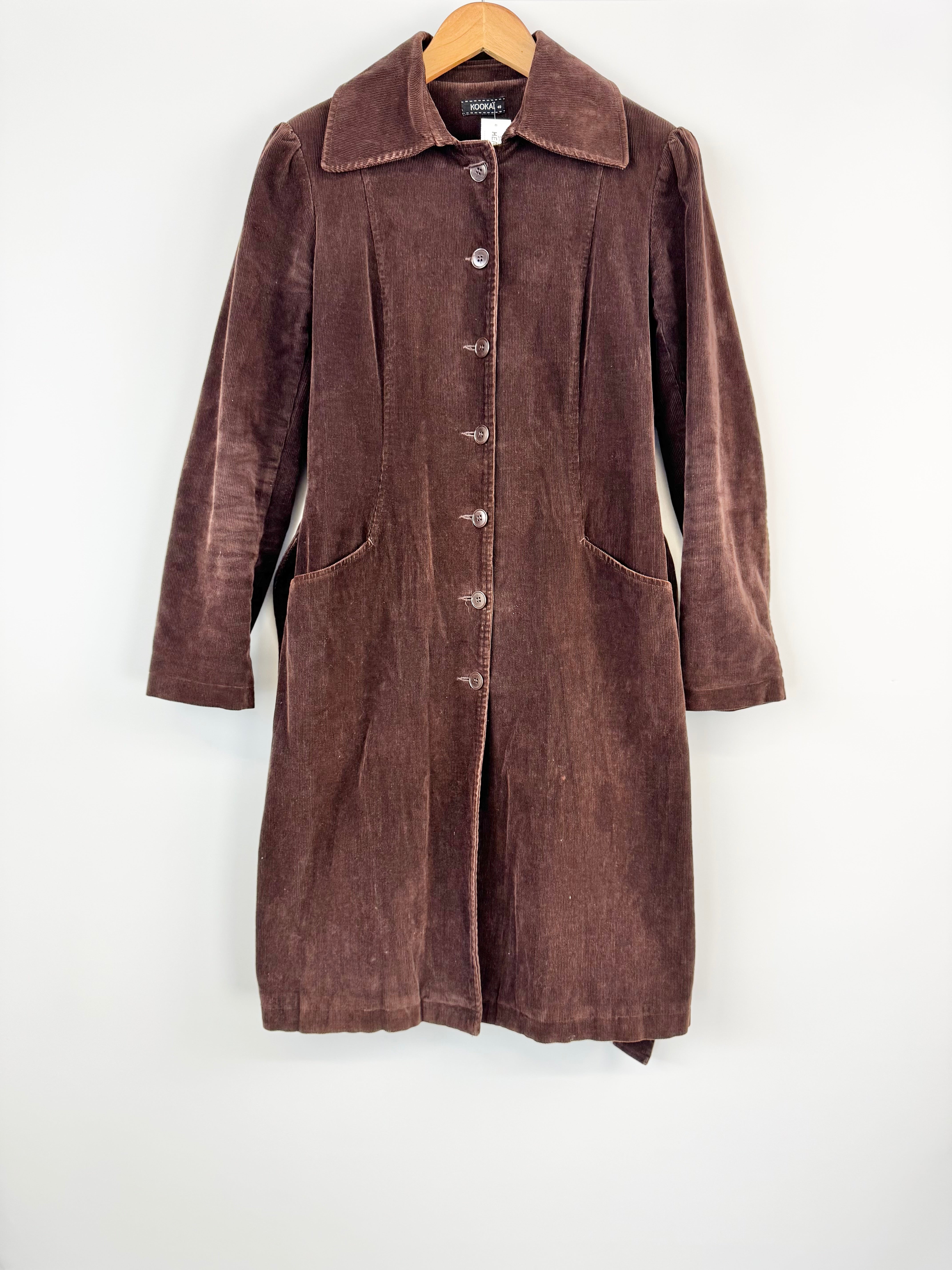 Kookai Chocolate Brown Trench Coat - AU10