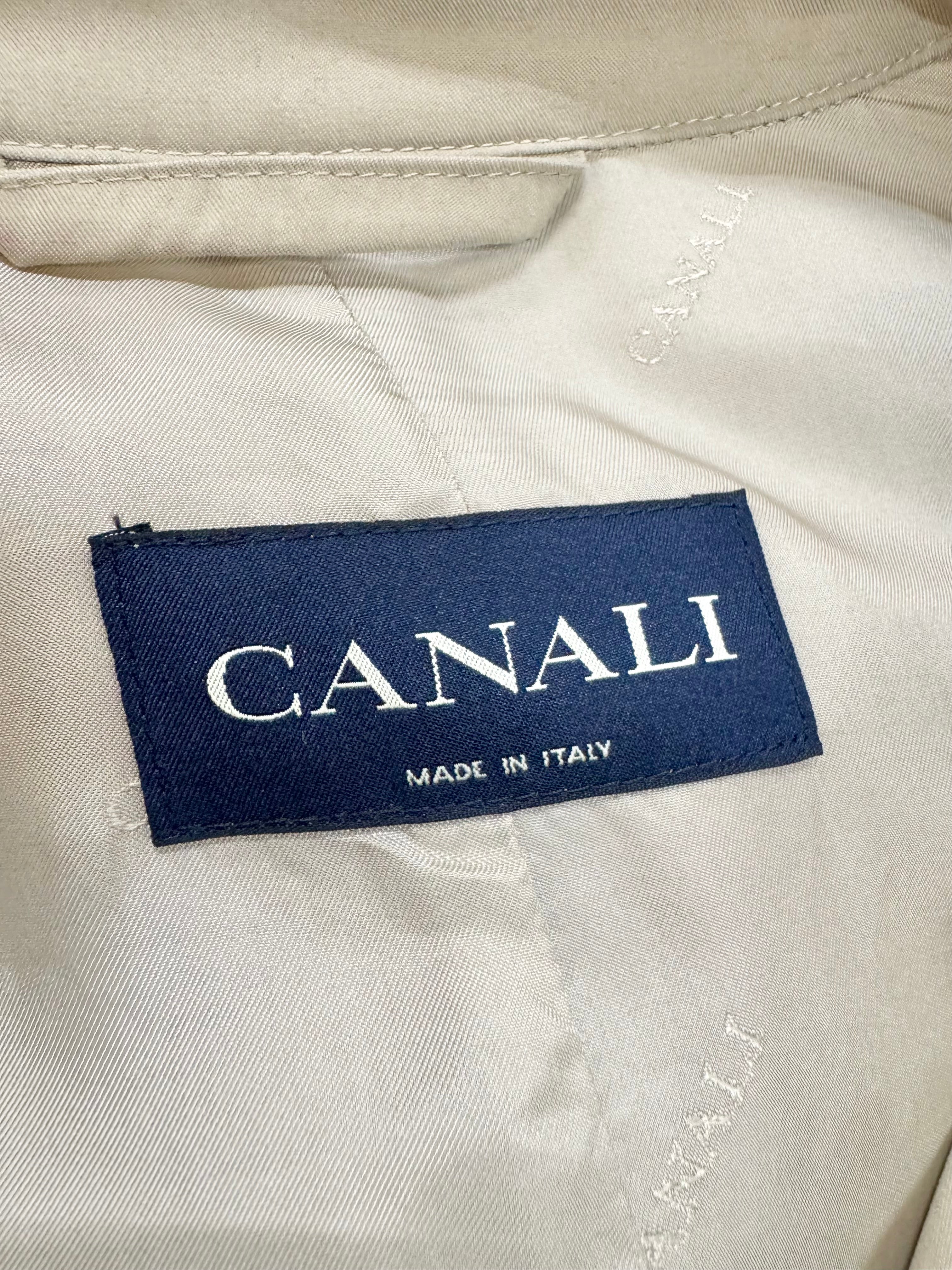 Canali Beige Trench Coat - 50
