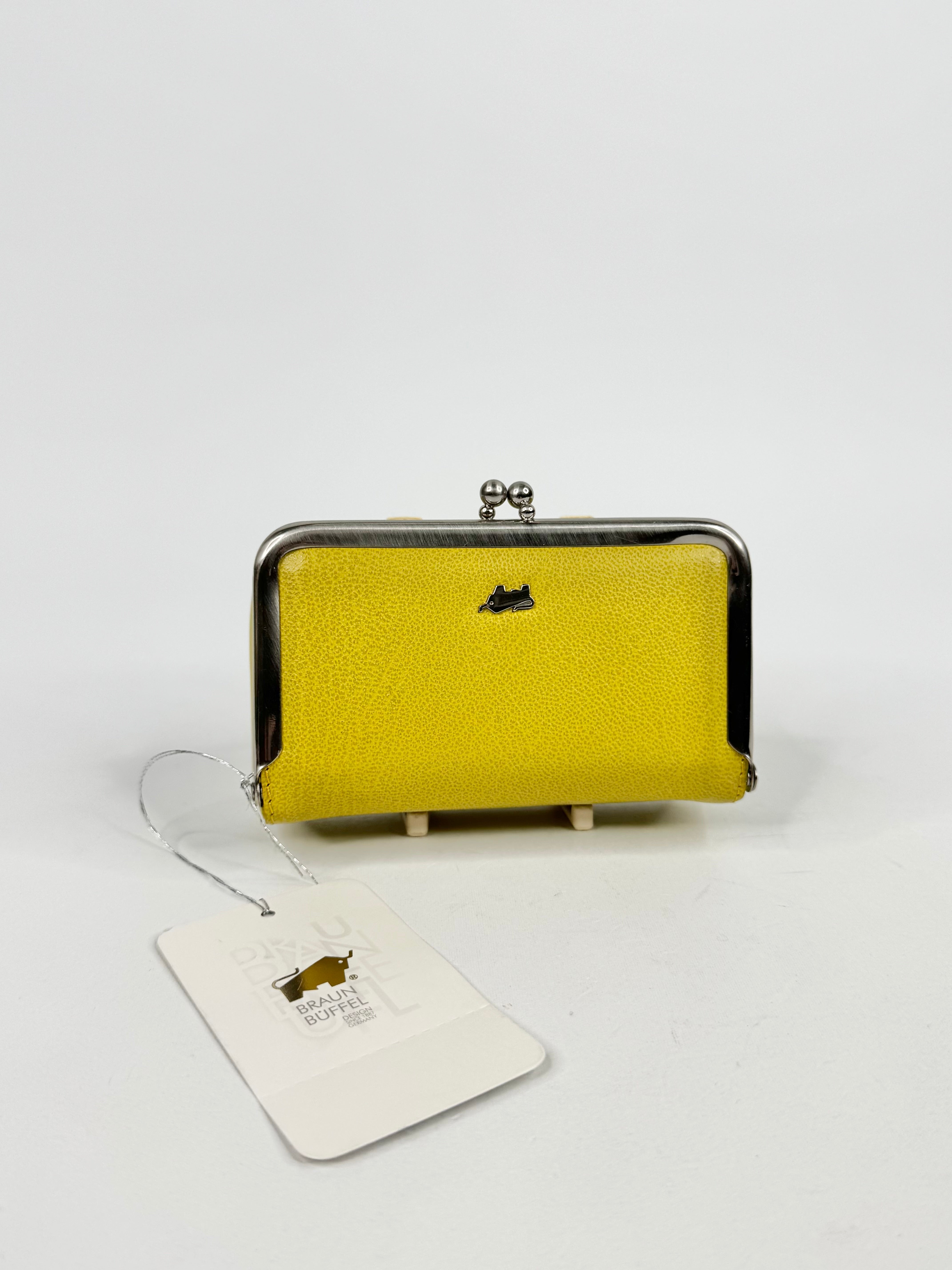 Braun Buffel Lime Green Purse NWT