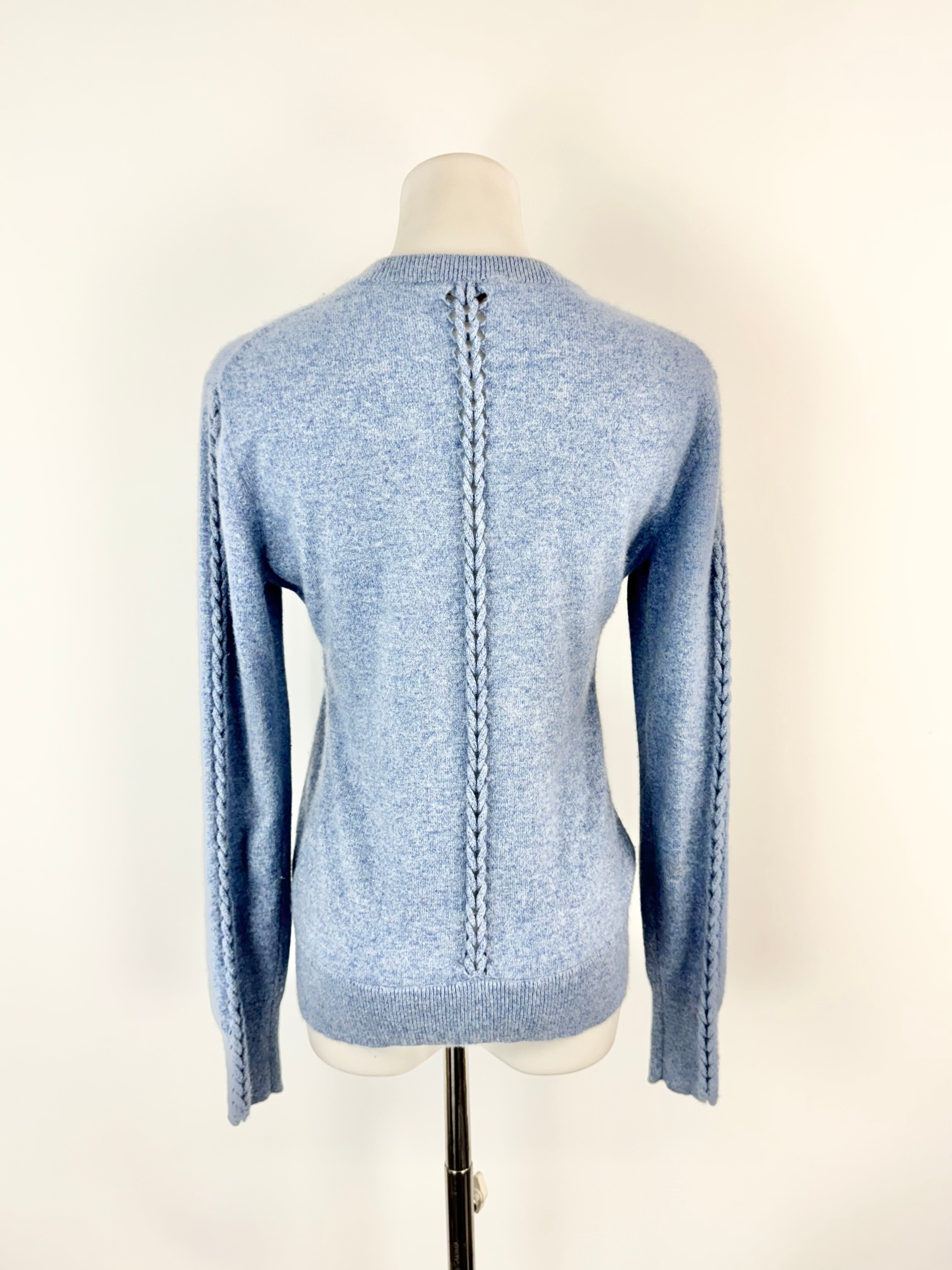 Altuzarra Winter Sky Blue Cashmere Twist Sweater - AU8/10