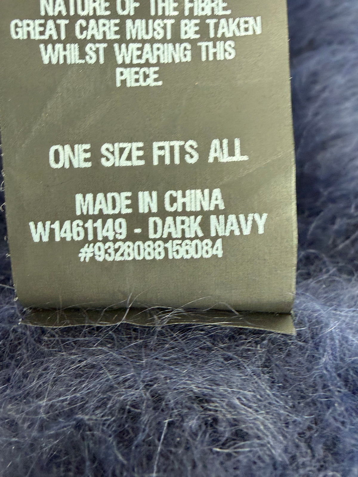 Scanlan Theodore Navy Super Angora Capette