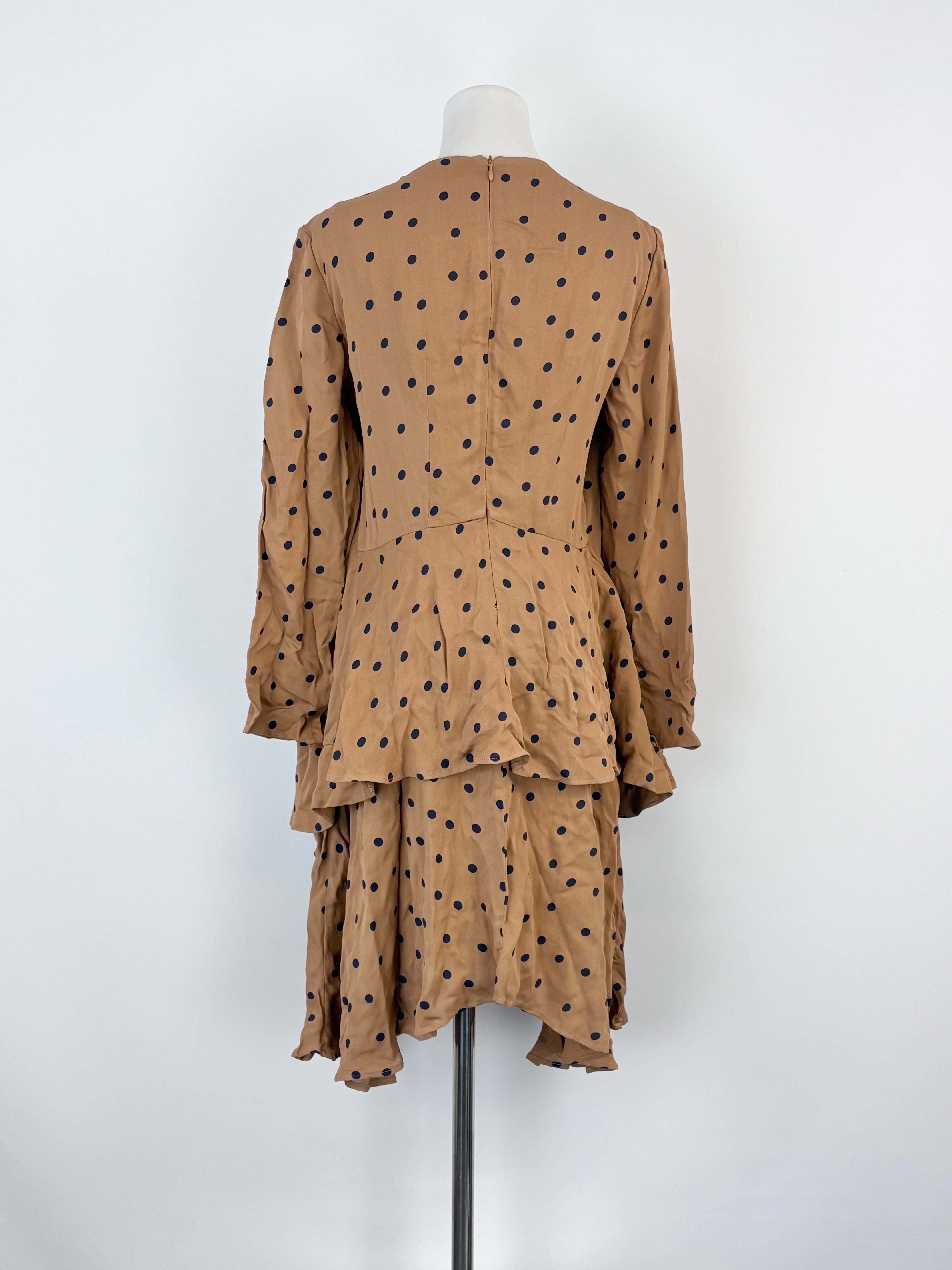 Paper London Macchiato Polka Dot Mini Dress - AU10