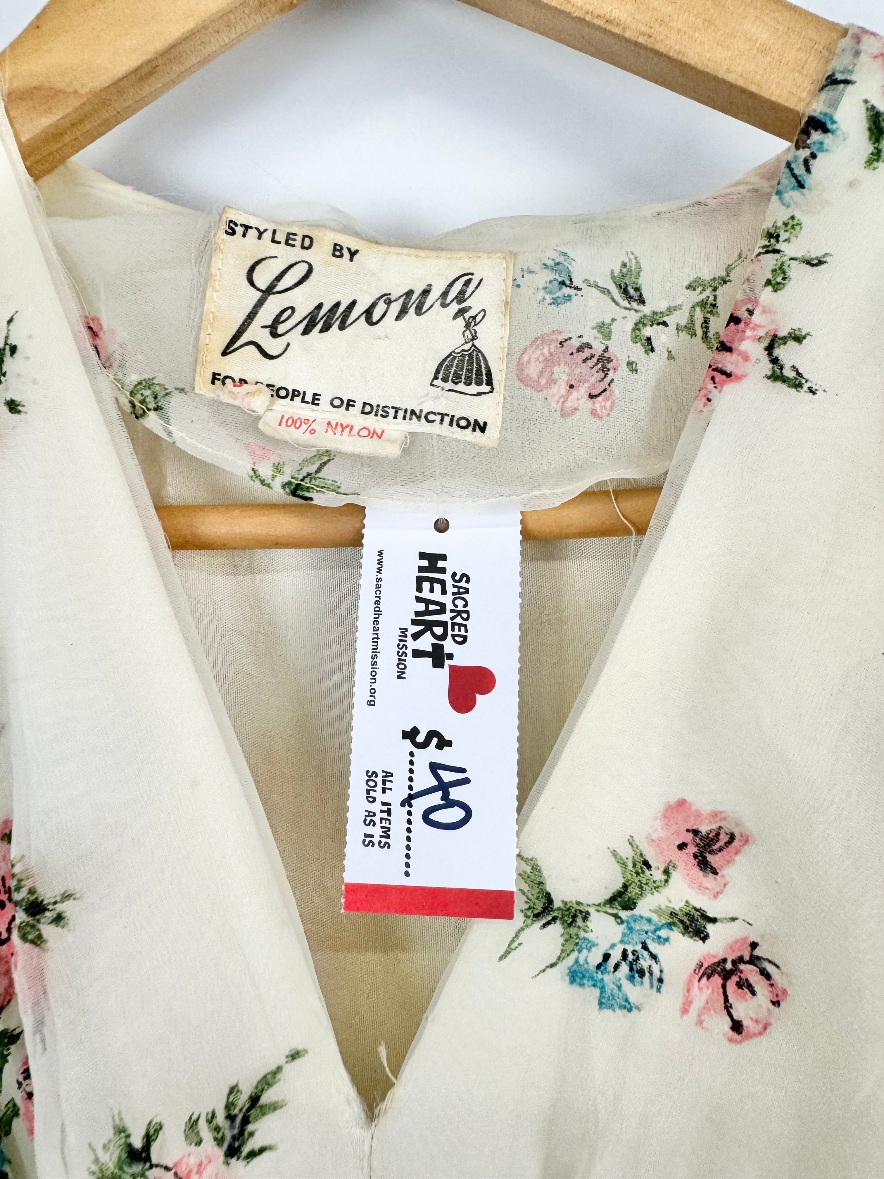 Vintage Styled by Lemona Floral Dress - AU8