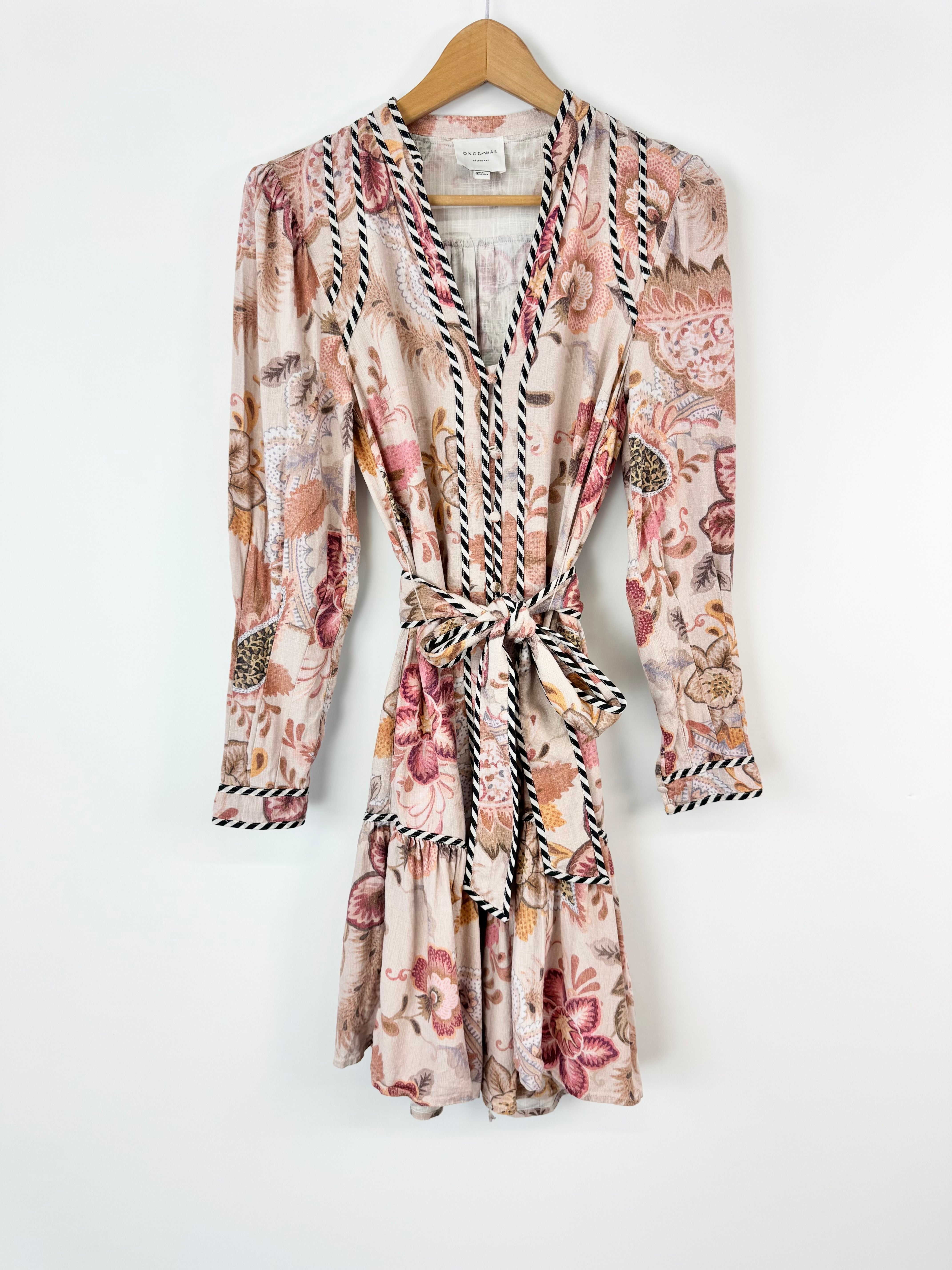 Once/Was Pink Floral Midi Dress - AU8