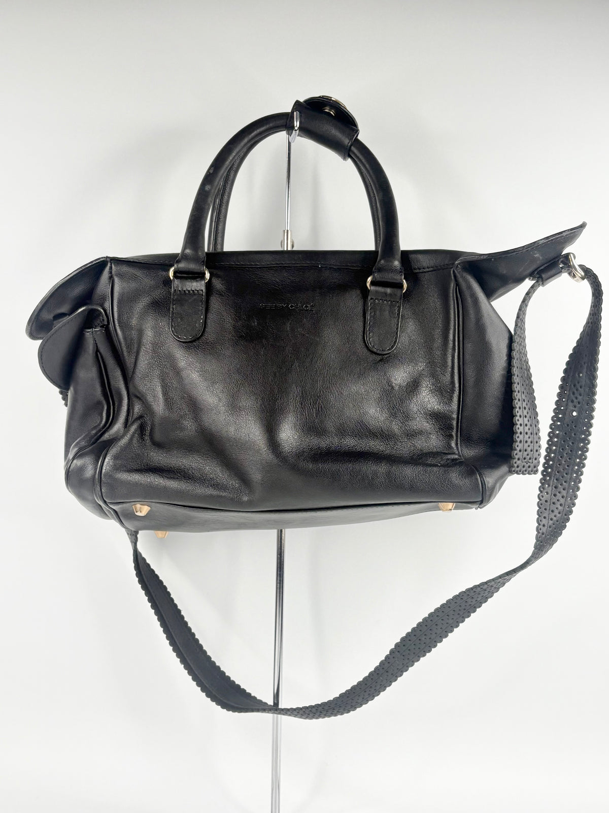 See By Chloé Black Smooth Leather Handbag