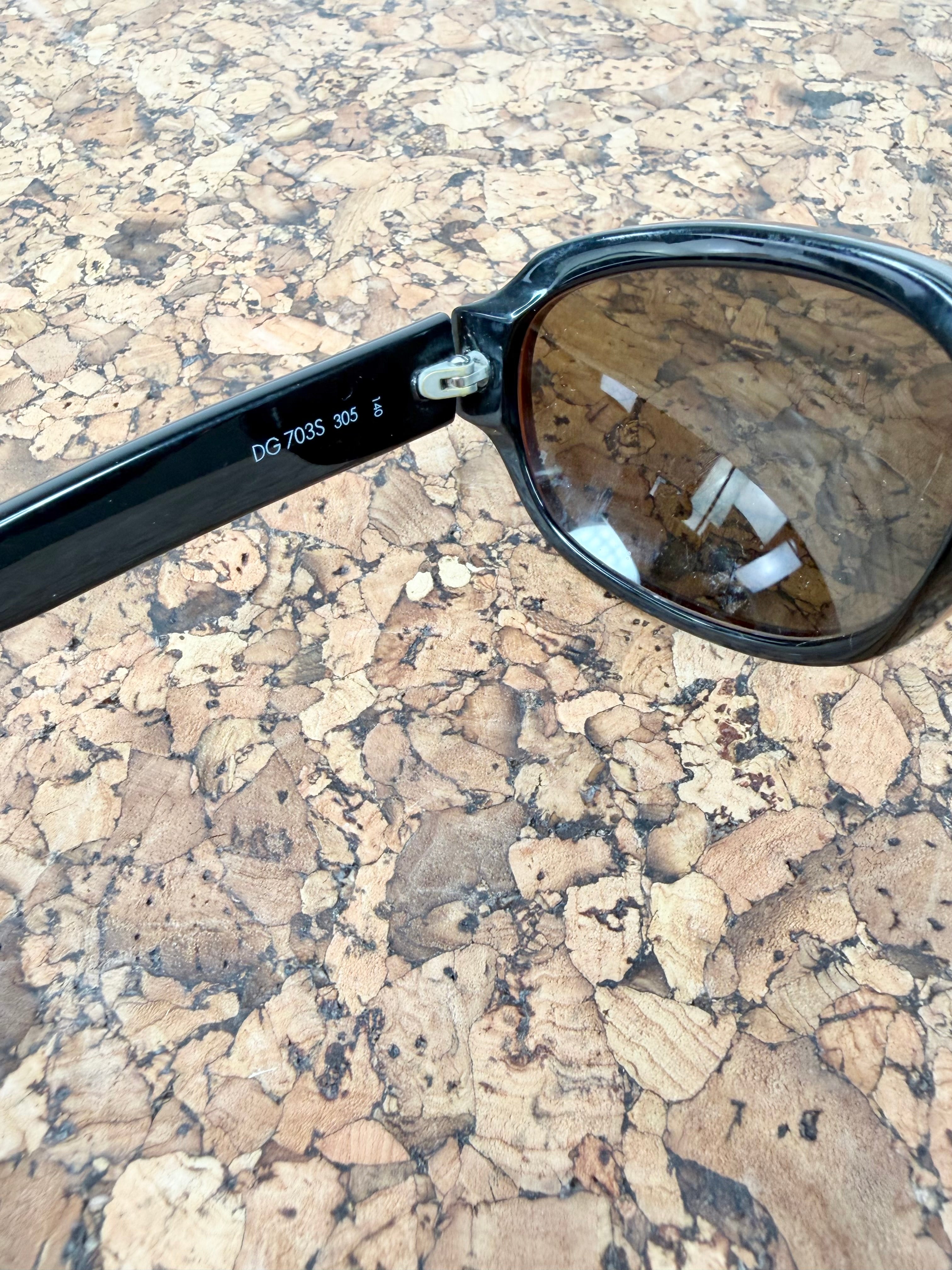 Dolce & Gabbana Deep Amber Tortoiseshell Prescription Sunglasses