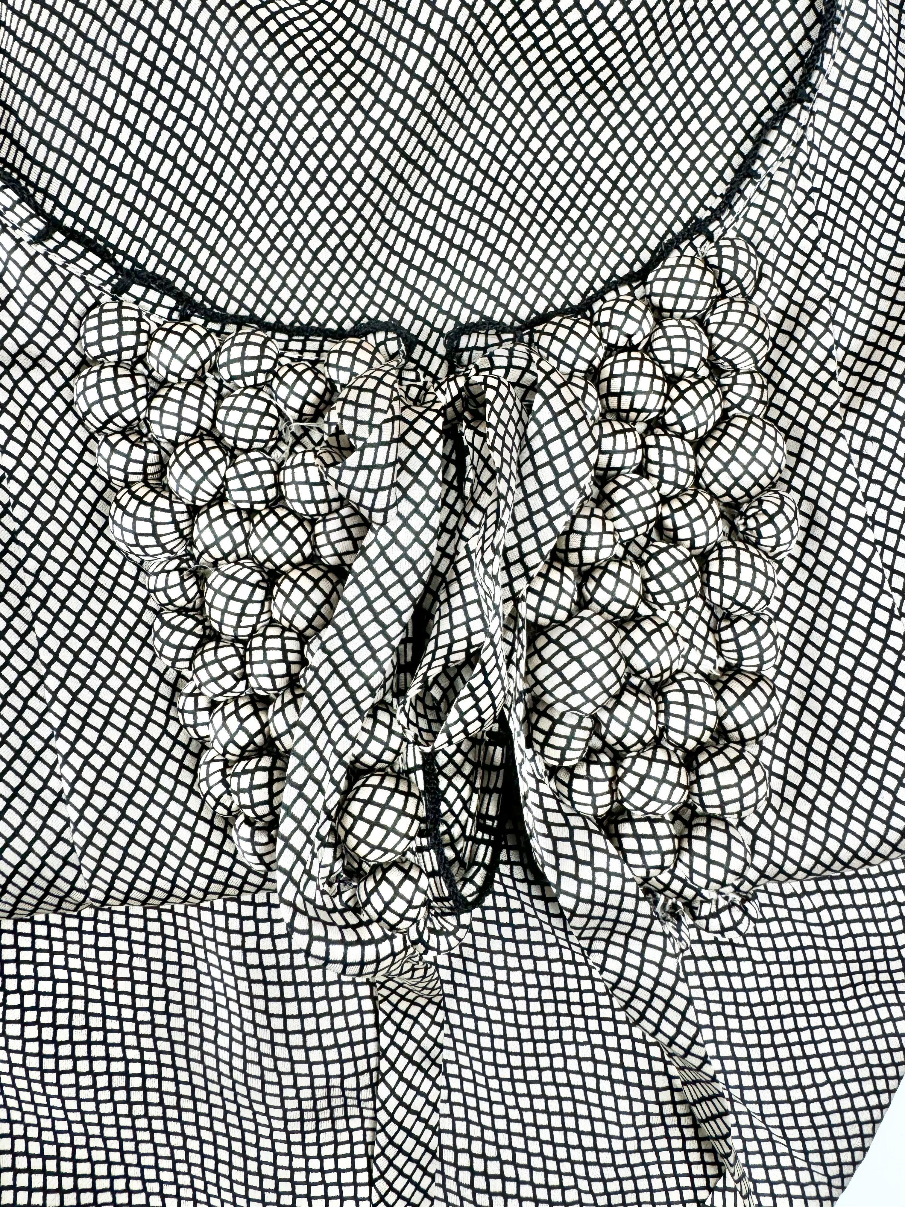 By Malene Birger 'Jessa' Cream & Black Grid Pattern Dress - AU8