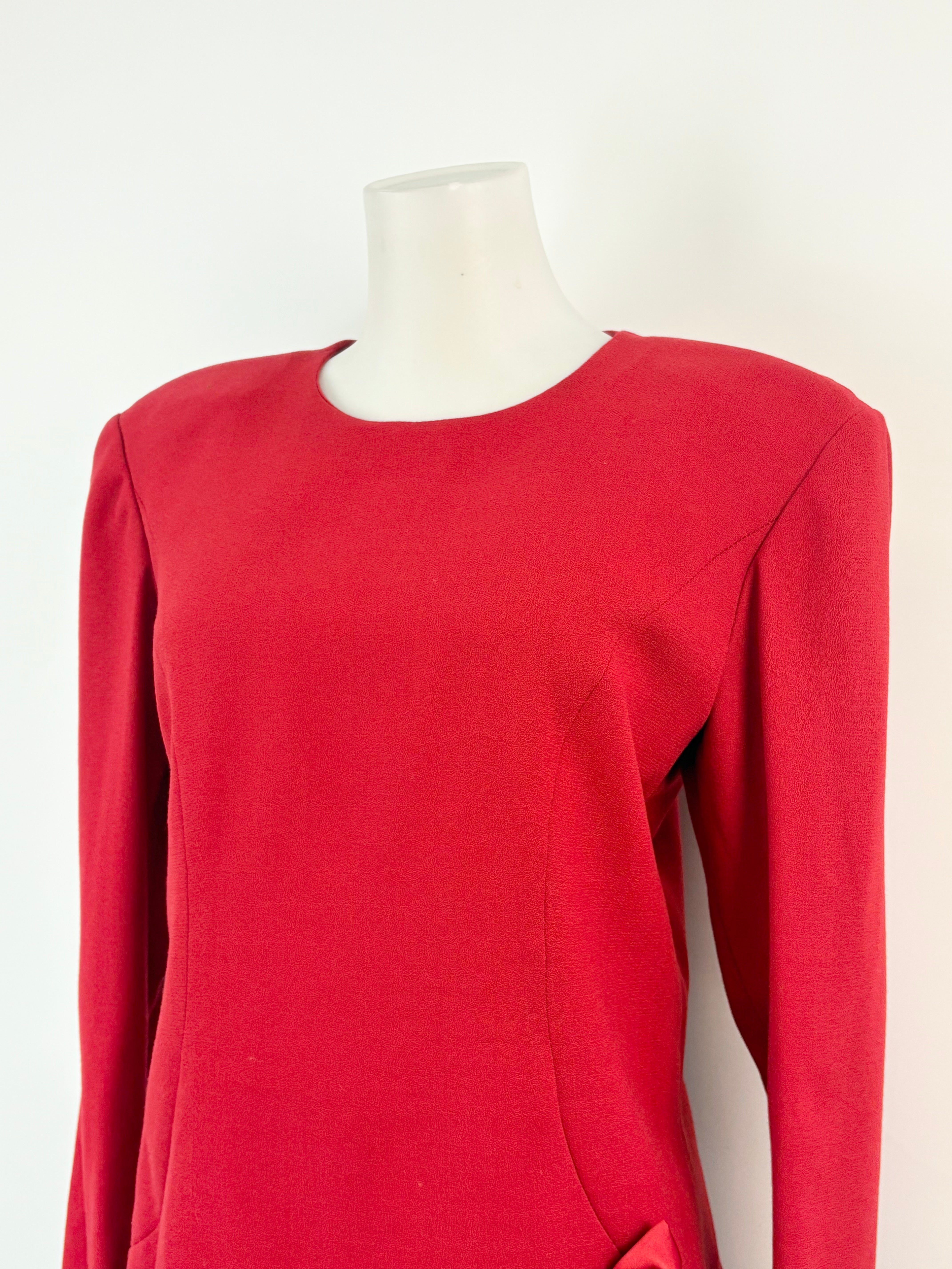 Luisa Spagnoli Vintage Scarlet-Red Blouse & Skirt Set - AU10/12