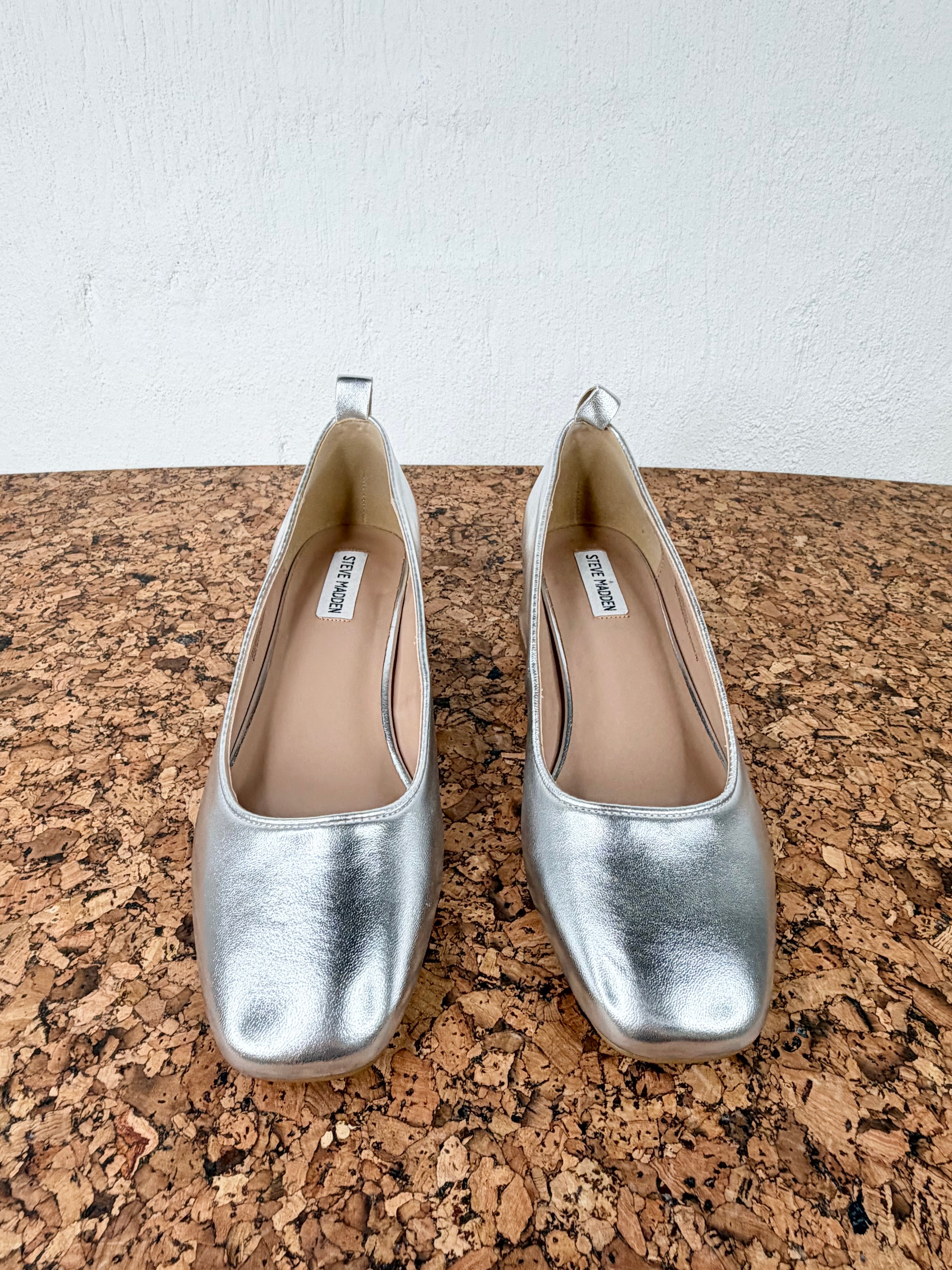 Steve Madden 'Stunnah Silver Lea' Ballet Flats - EU41