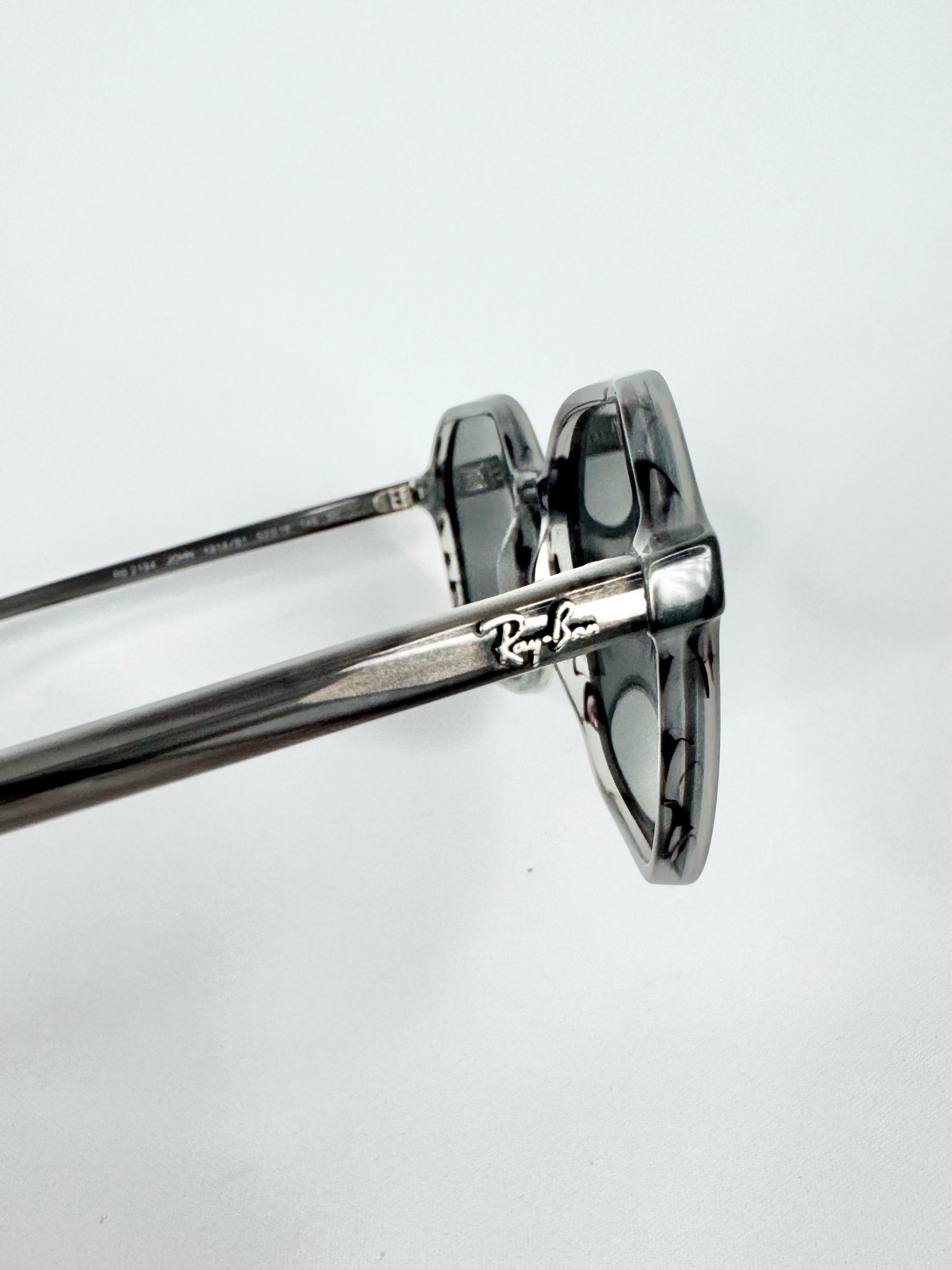 Ray Ban Grey 'John' Sunglasses