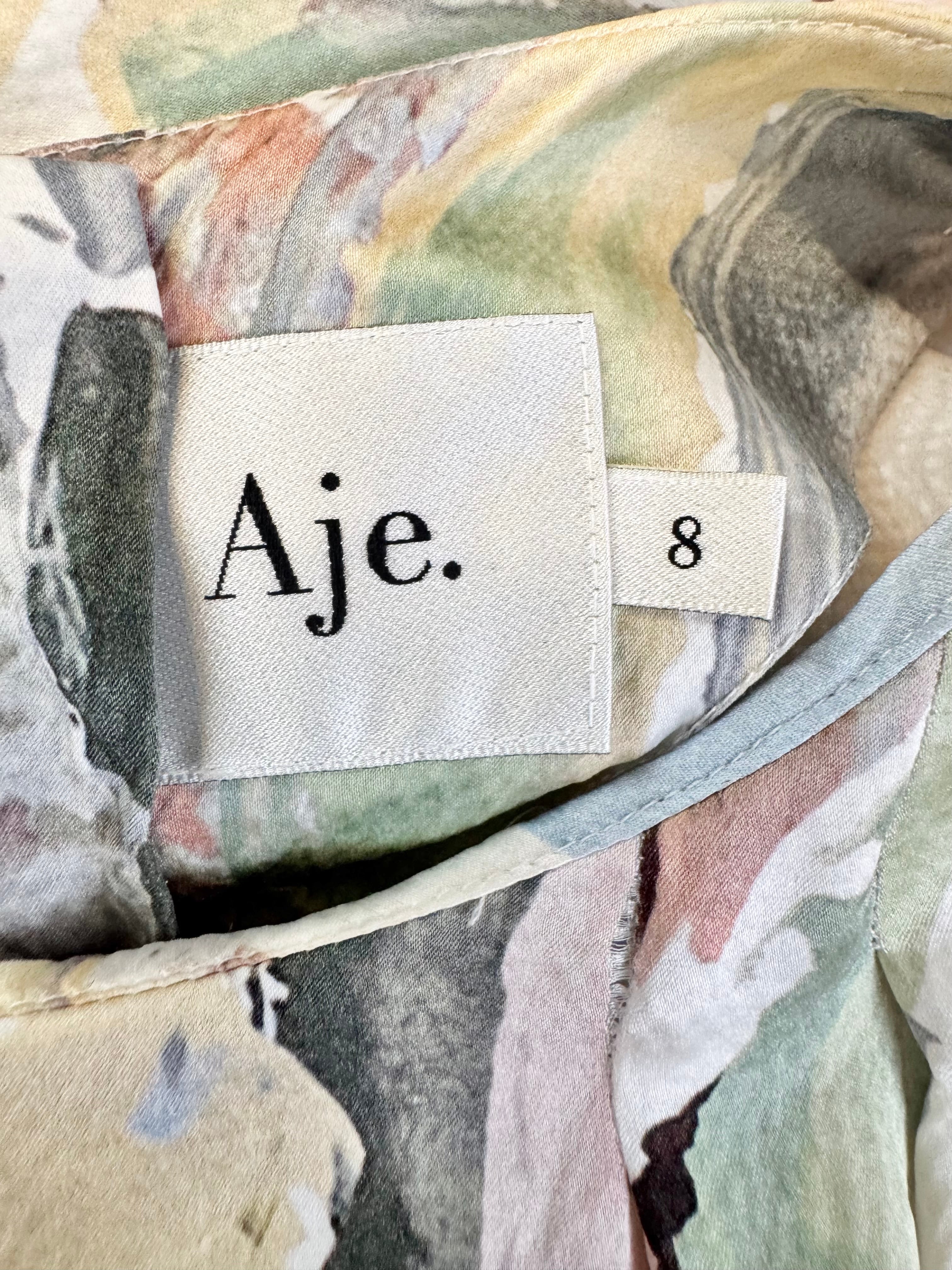 Aje Silk 'Paperbark' Blouse - AU8
